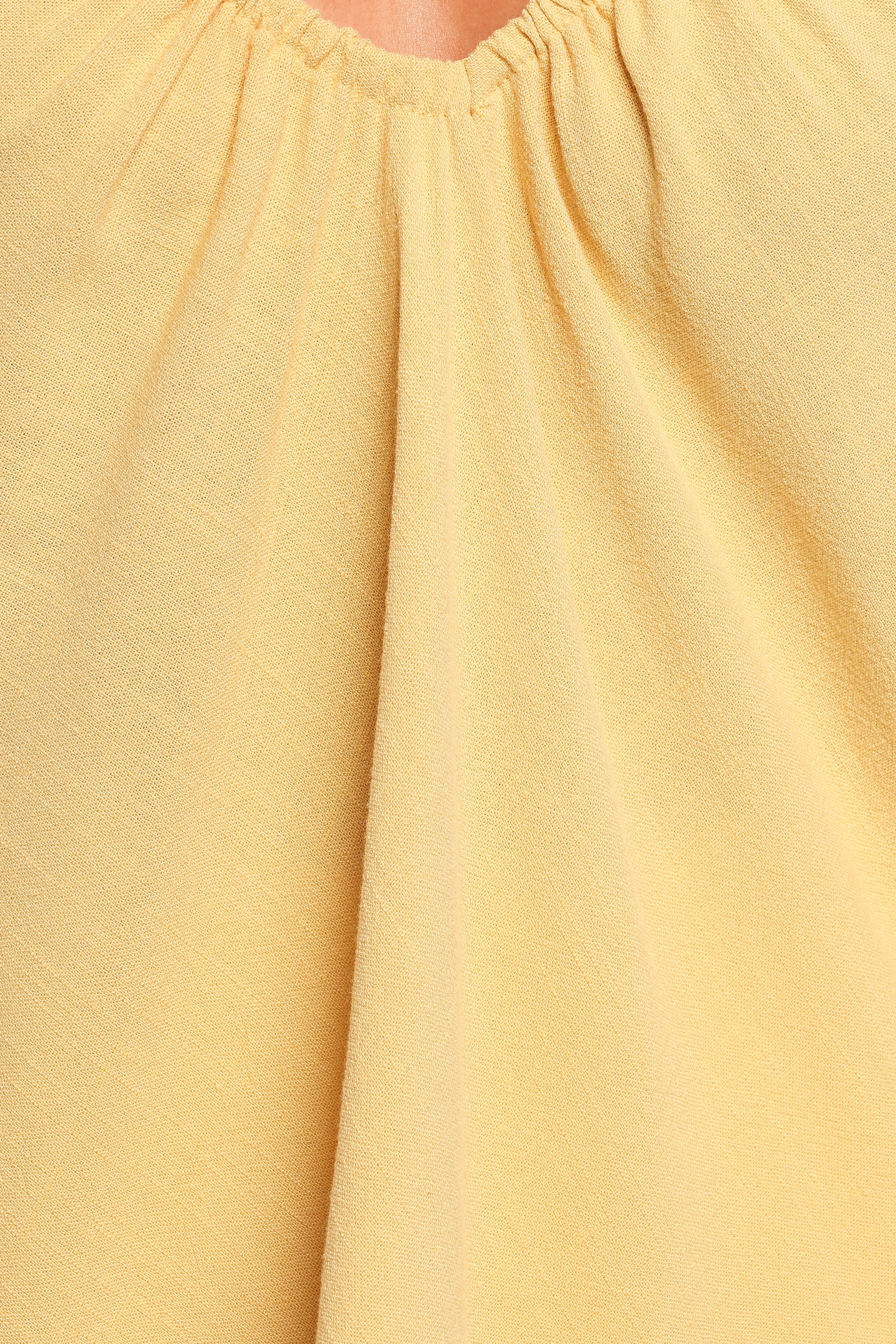 Theodora Halterneck Top - Yellow