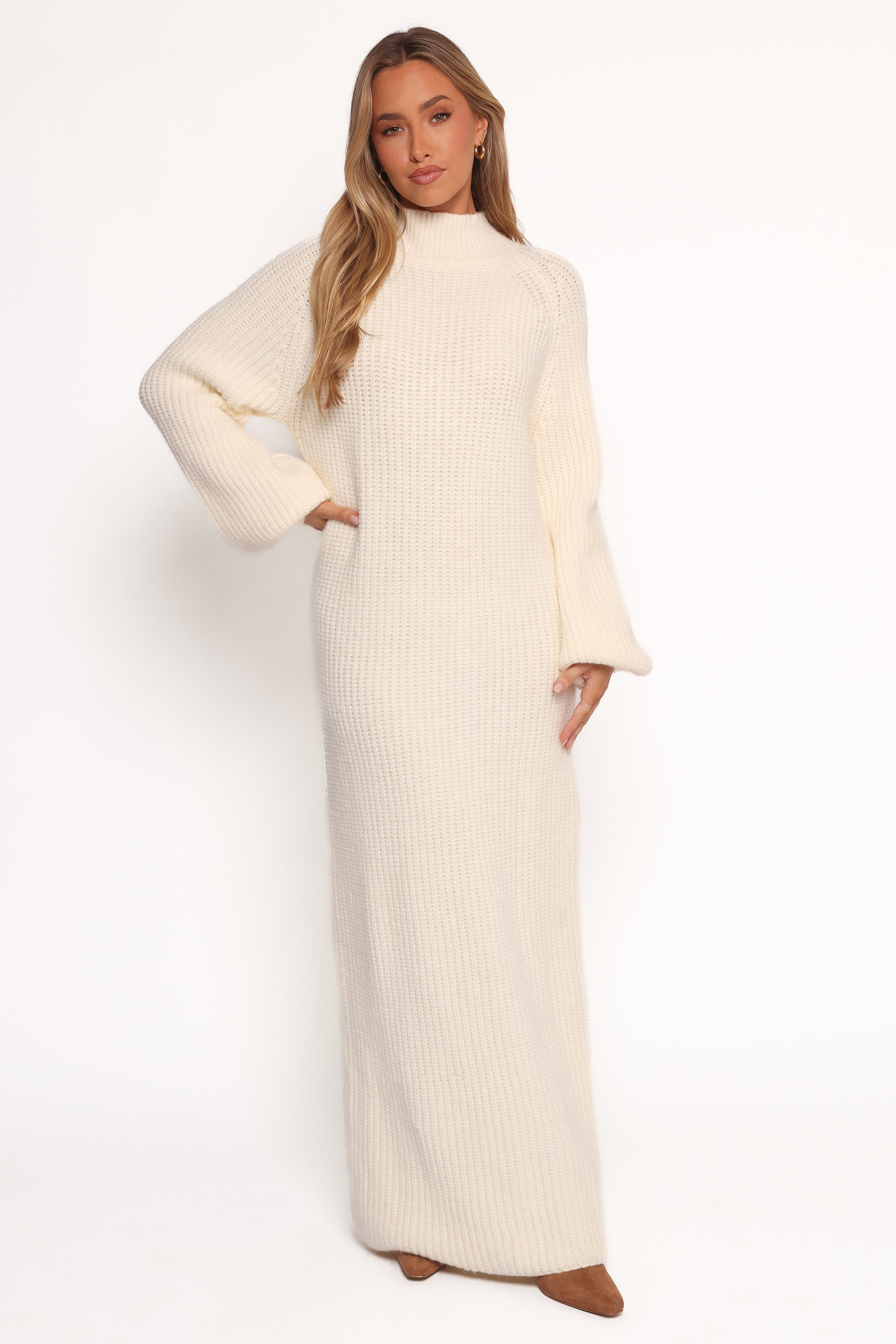 Tobin Knit Maxi Dress - Cream