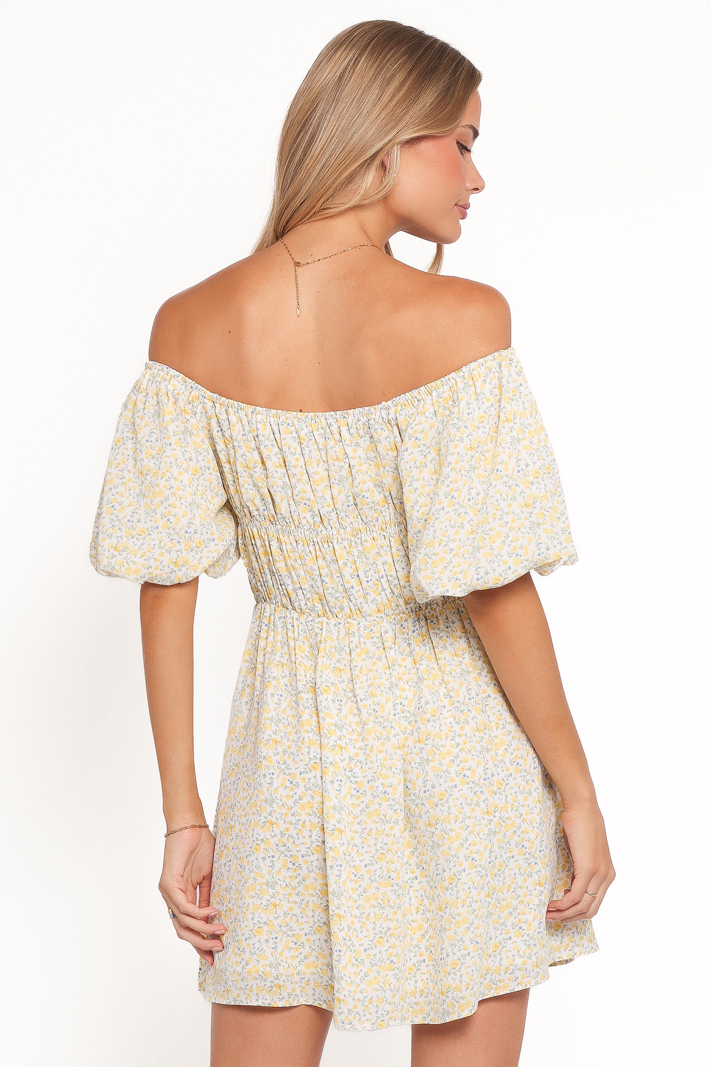 Tori Off Shoulder Mini Dress - Floral