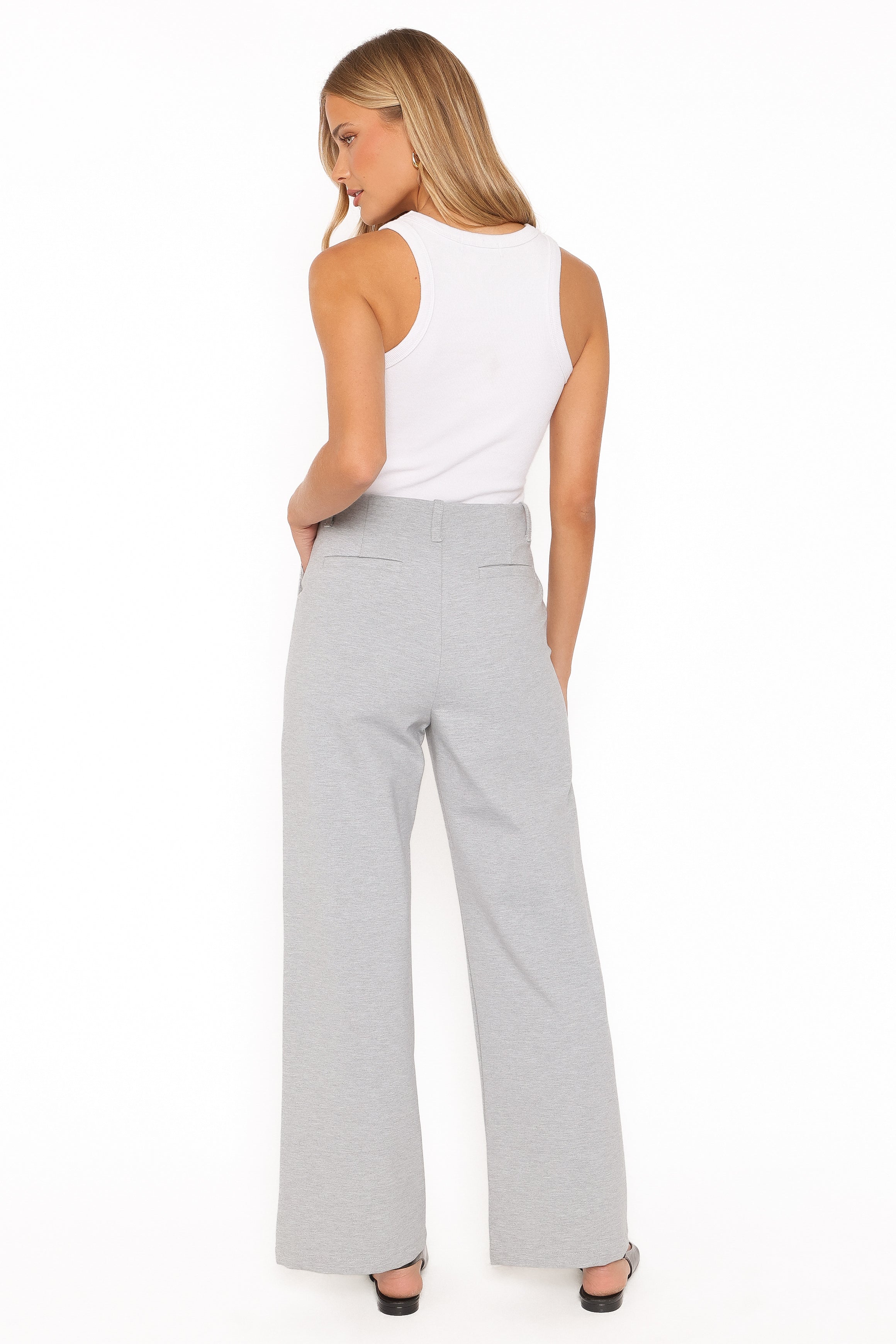 Tylah Ponte Pants - Heather Grey