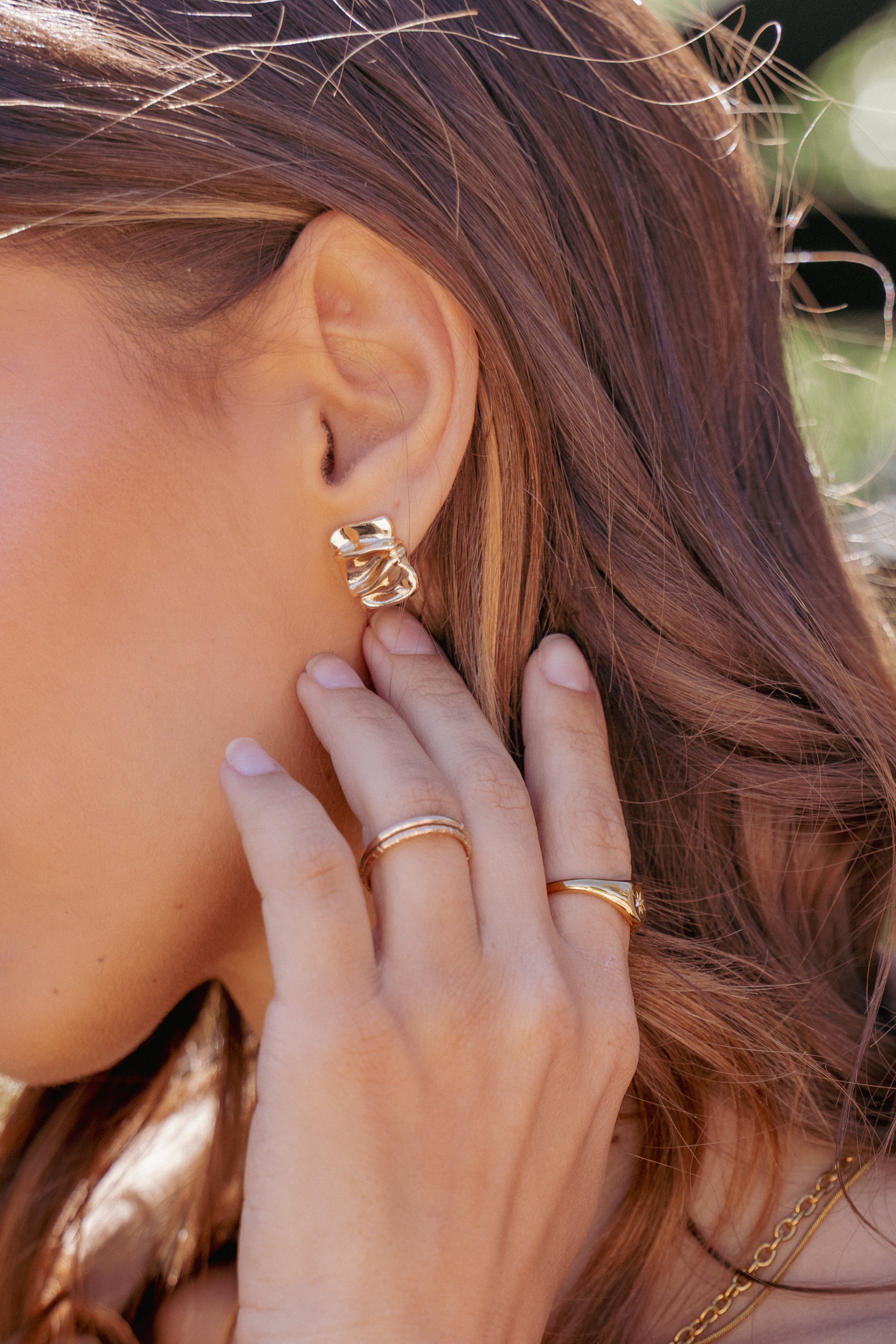 Uma Earrings - Gold
