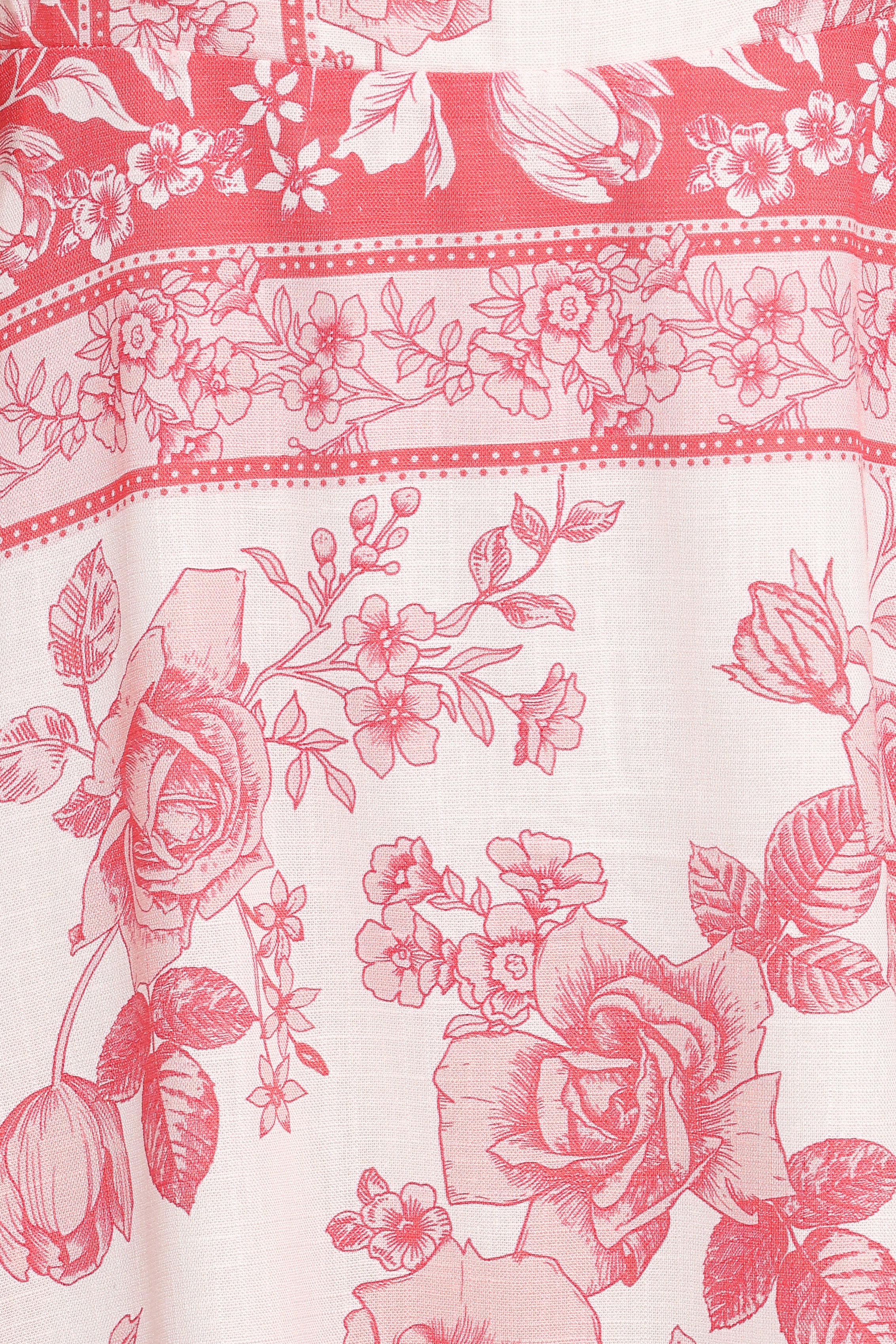 Valara Tie Shoulder Maxi Dress - Rose Tile