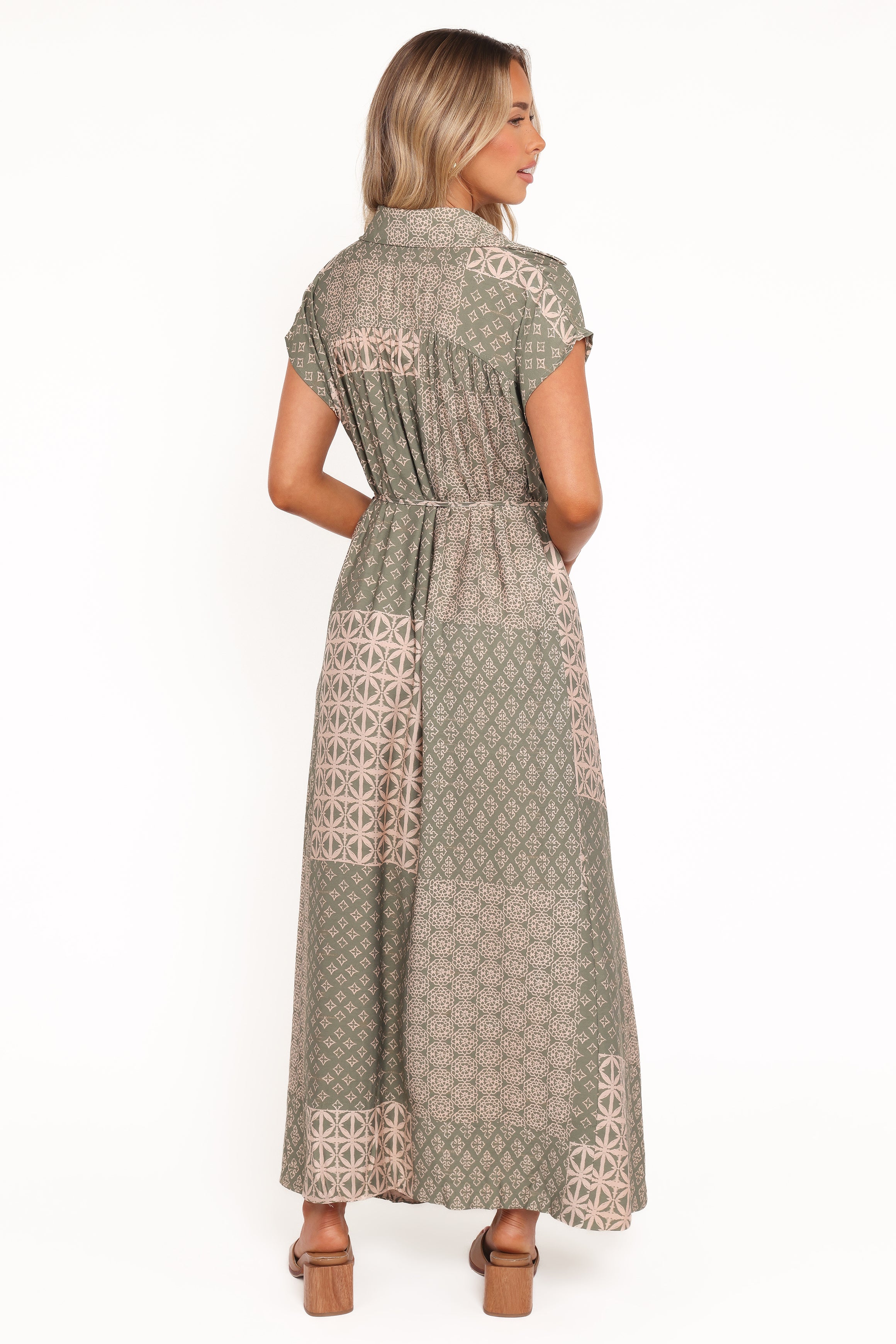 Verlina Maxi Dress - Patchwork Print
