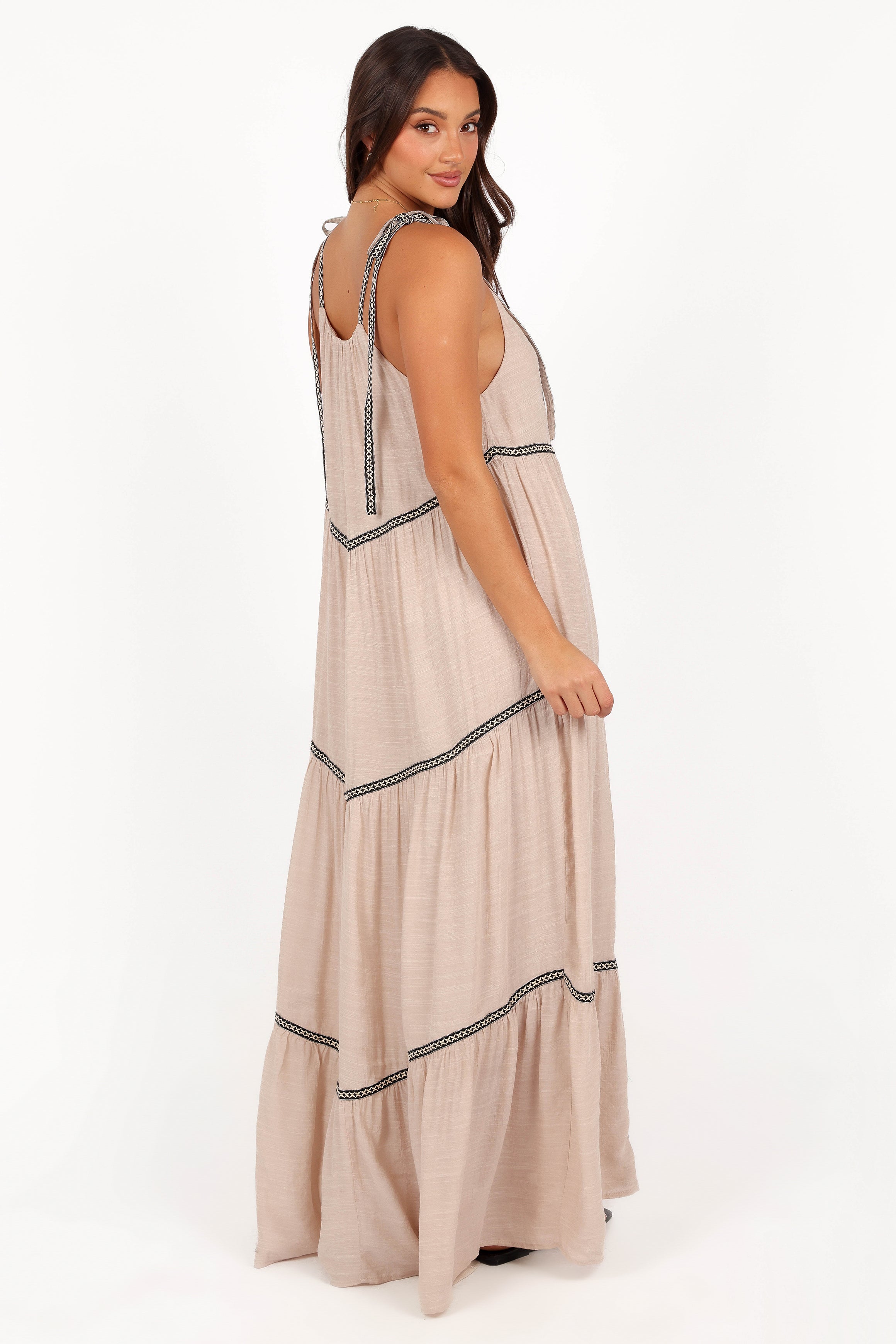 Volina Maxi Dress - Light Taupe