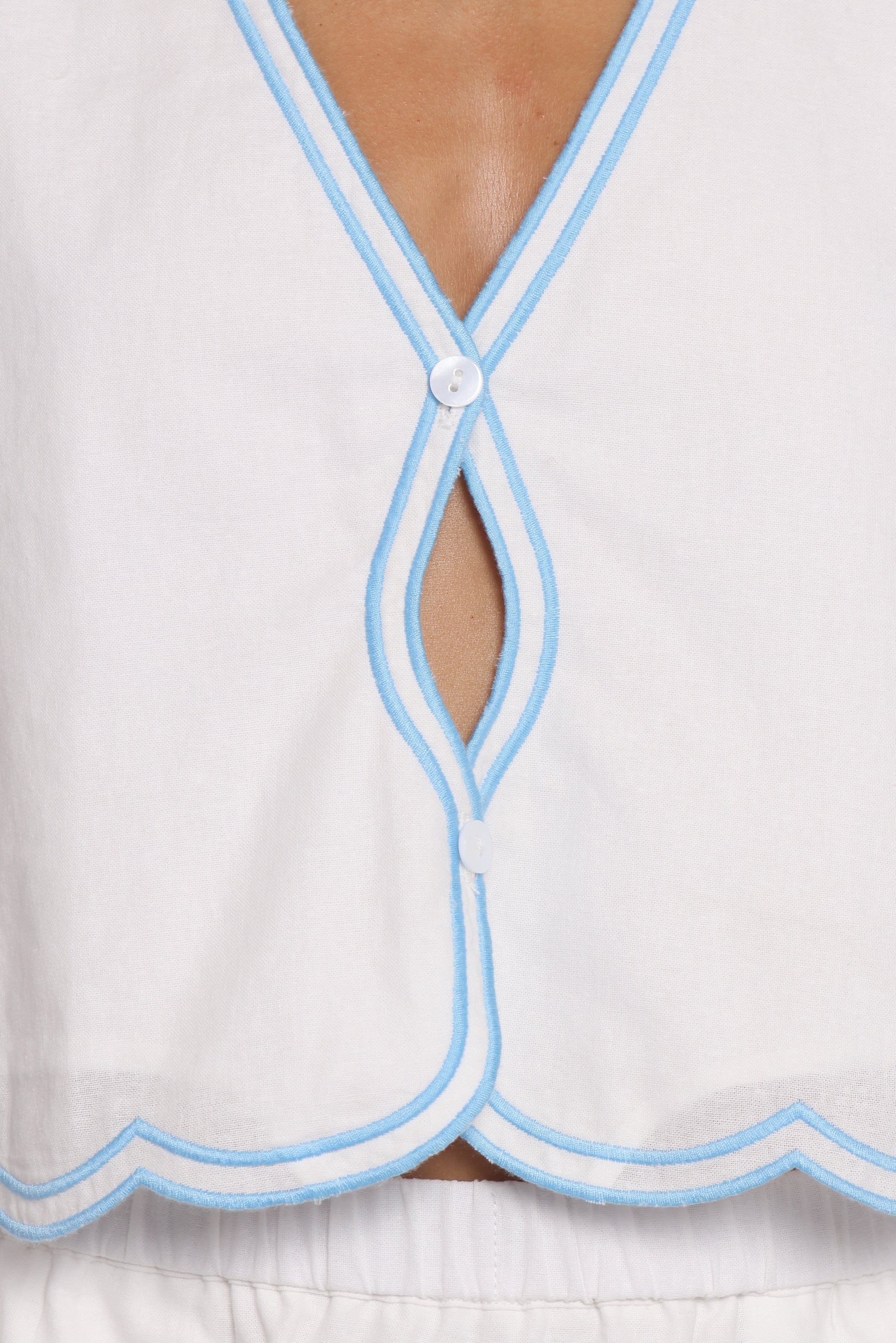 Wendy Mini Skirt Set - White