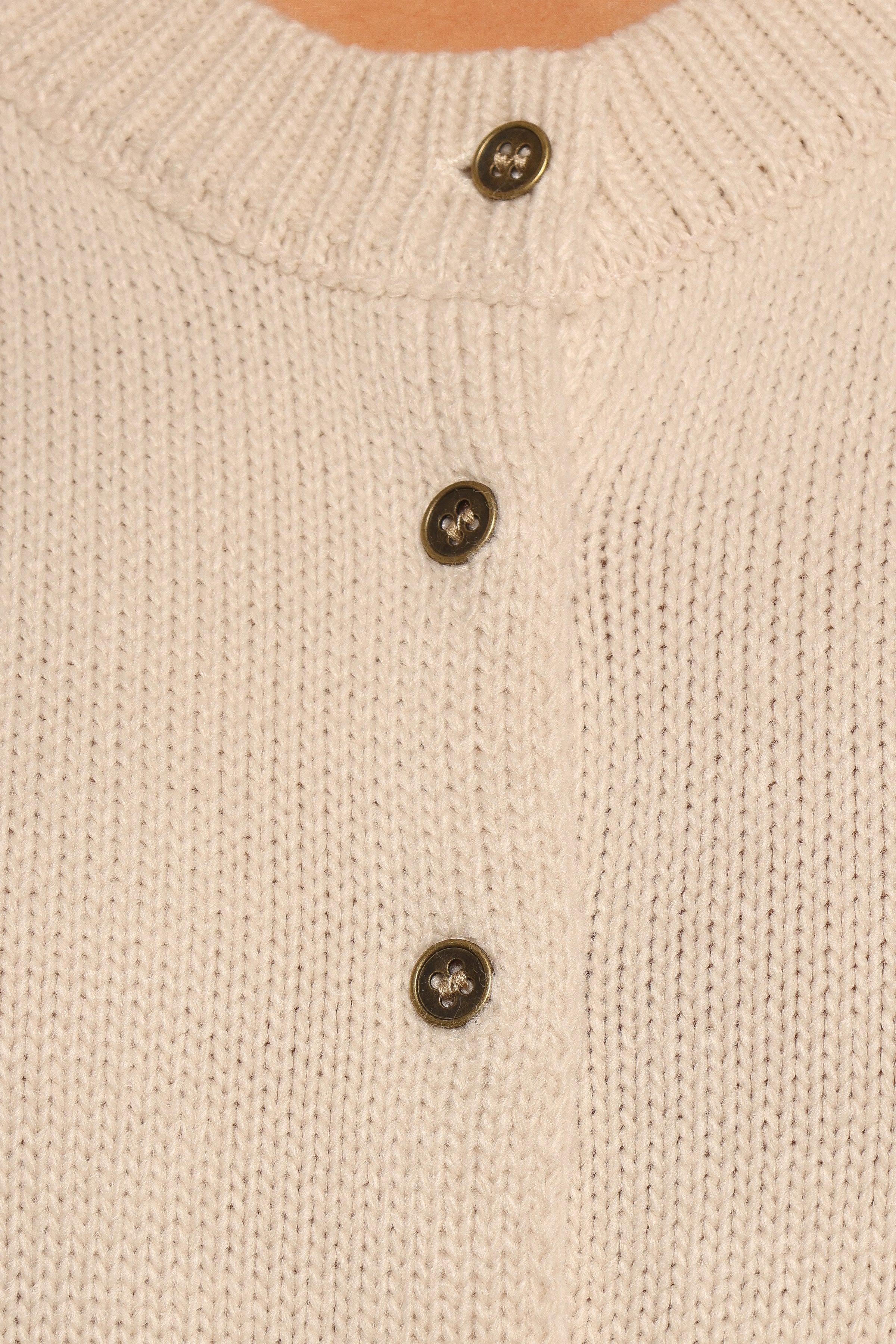 Weston Knit Vest - Cream