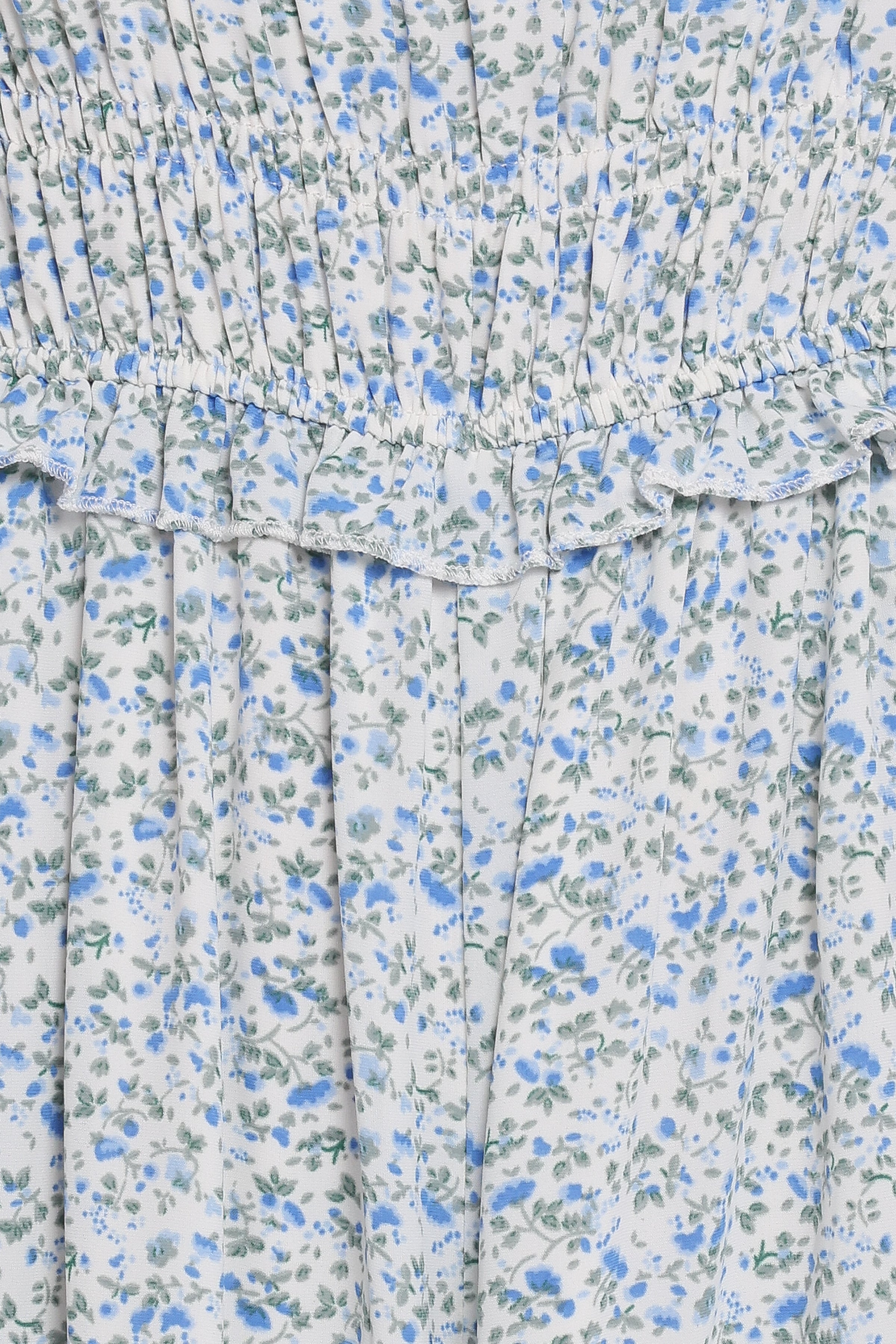 Yulissa Strapless Jumpsuit - Blue Floral