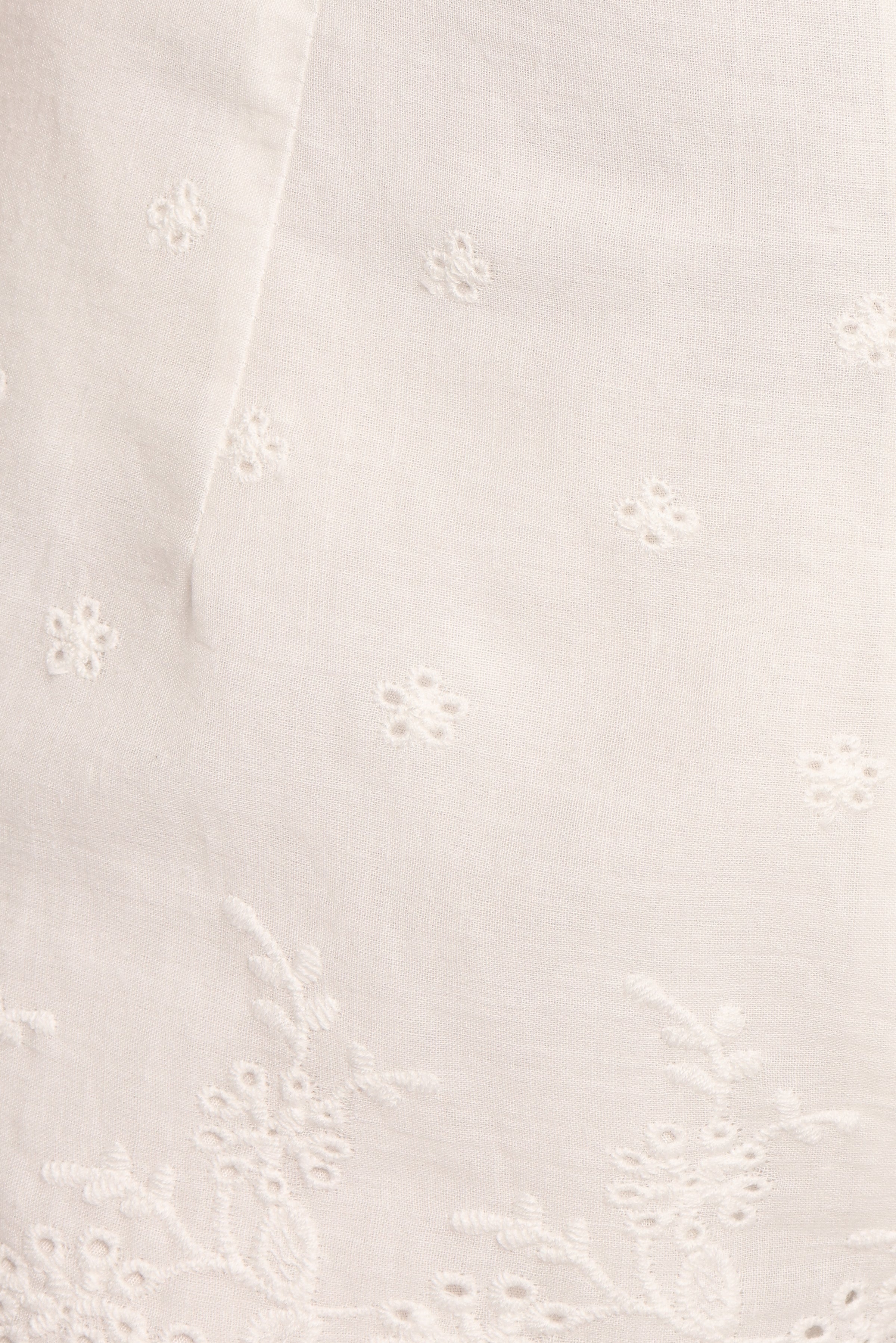 Zafira Lace Trim Shorts - White