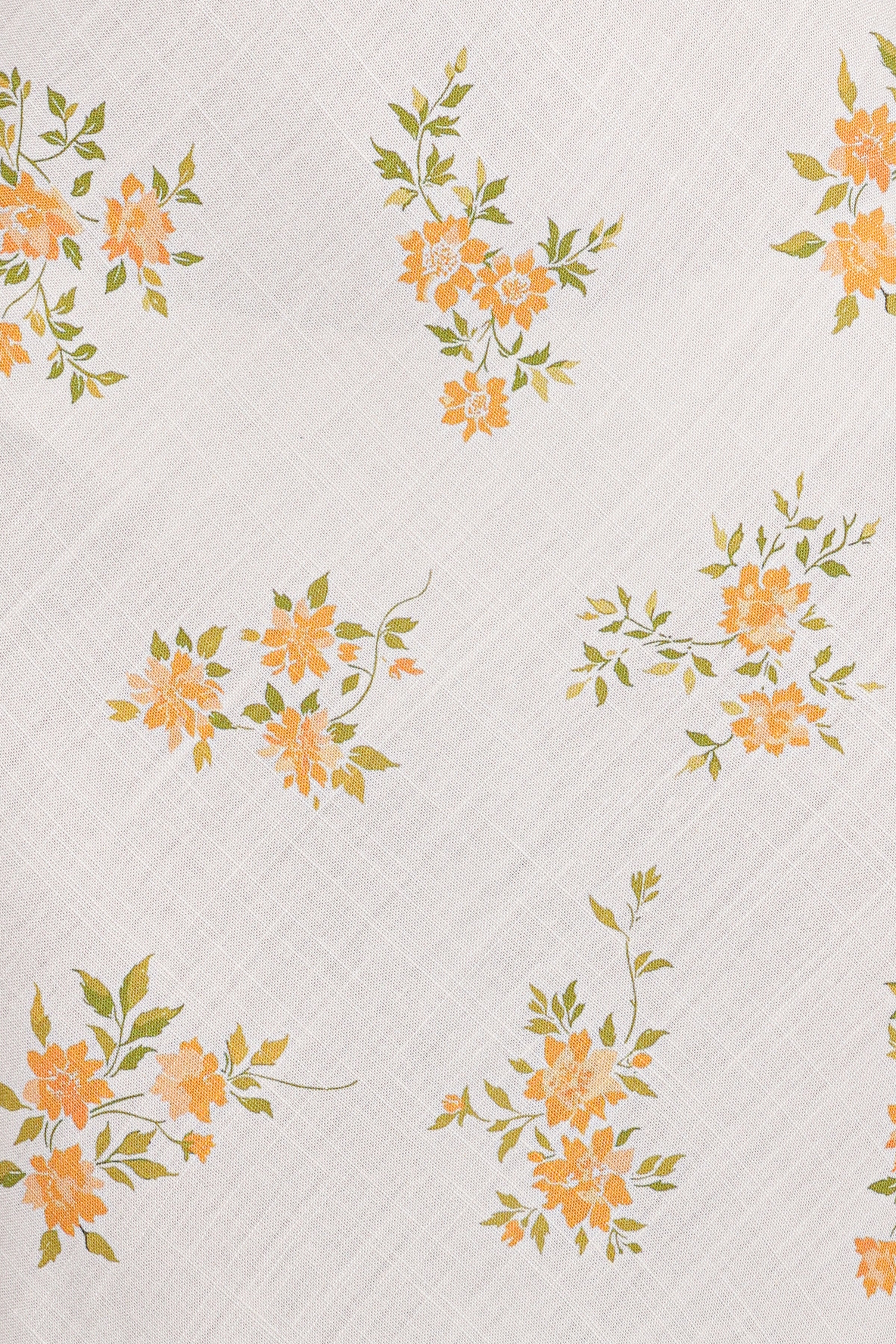 Zinnia Midi Dress - Yellow Floral