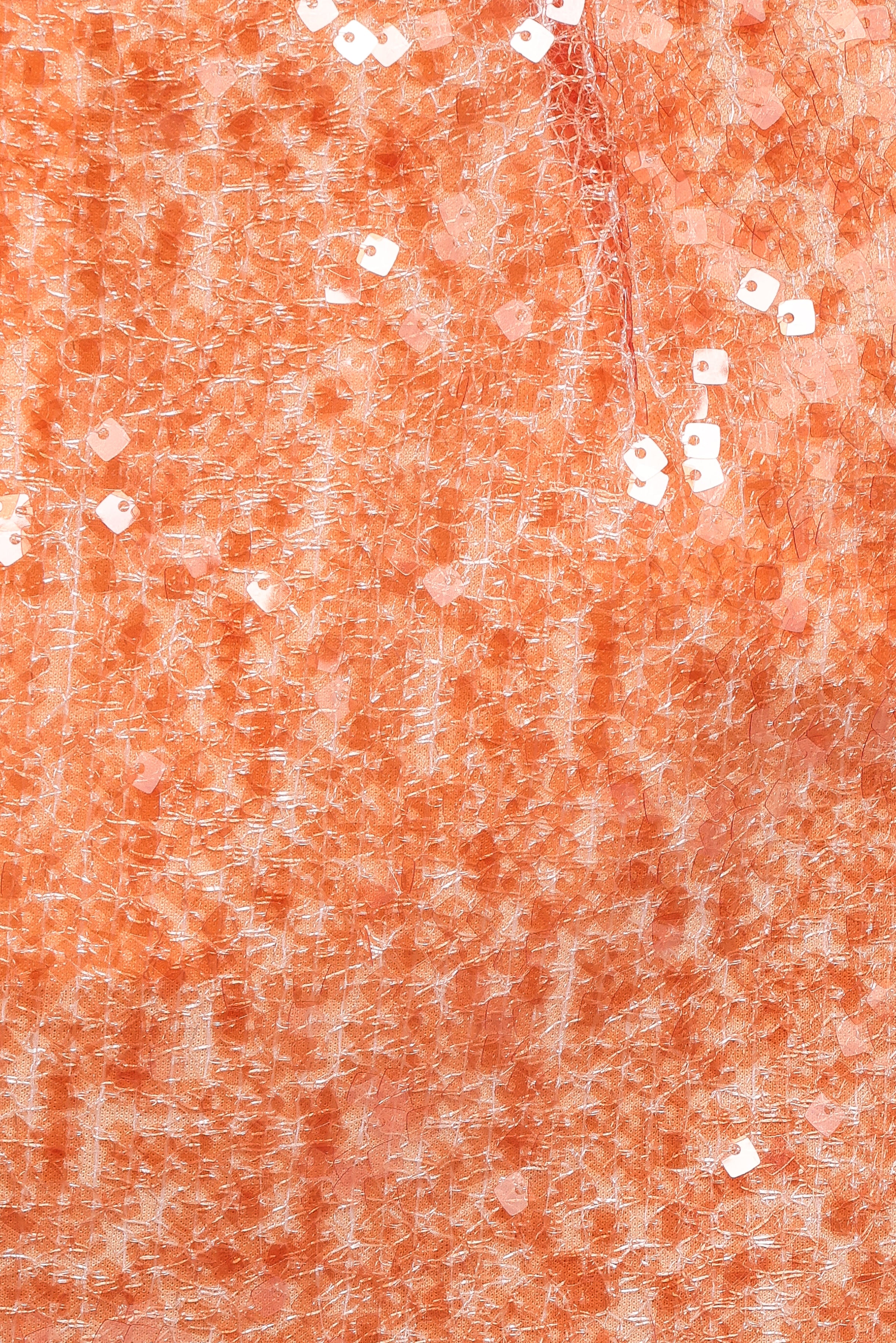 Zinnia Sequin Mini Skirt - Orange