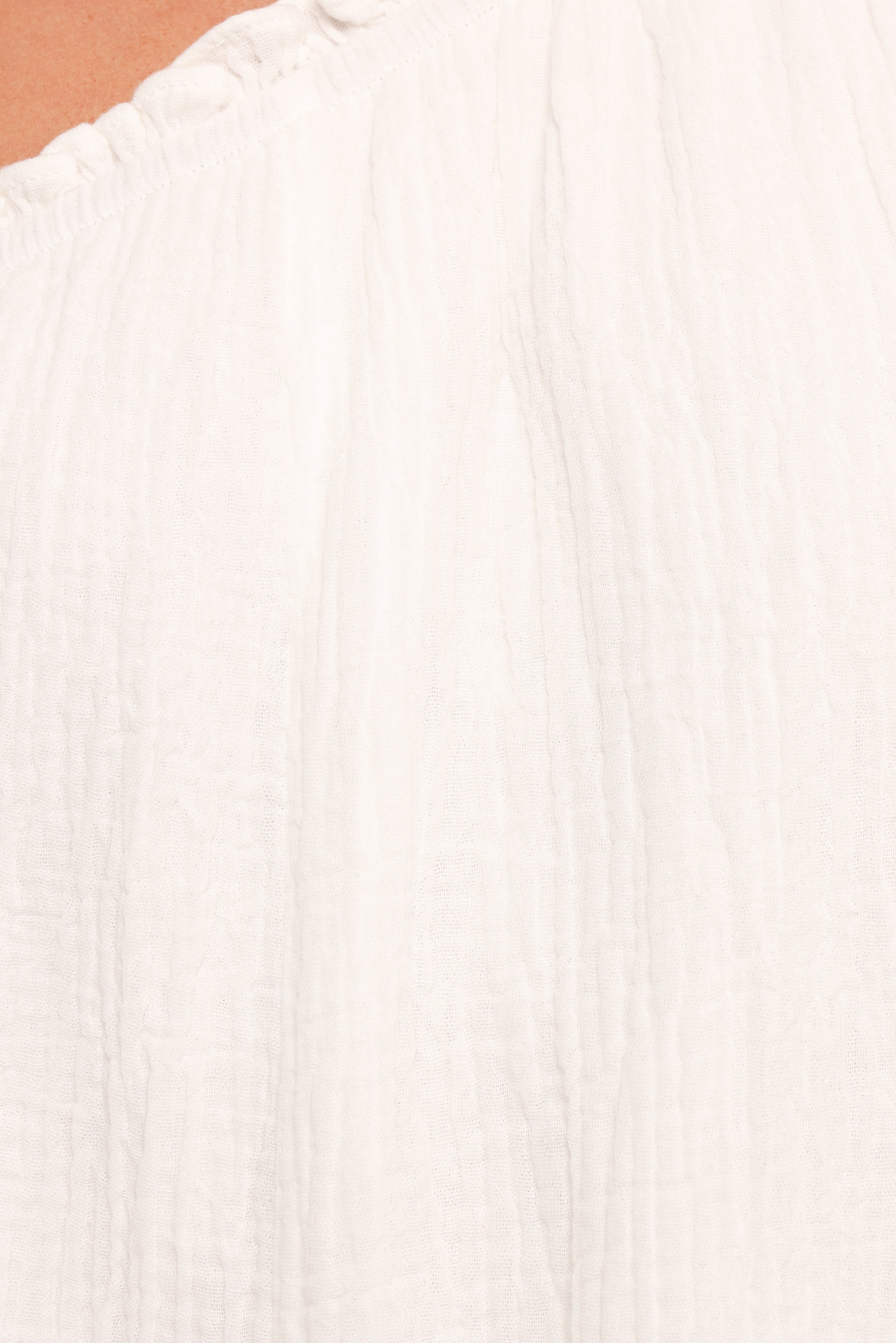 Zya One Shoulder Playsuit - White