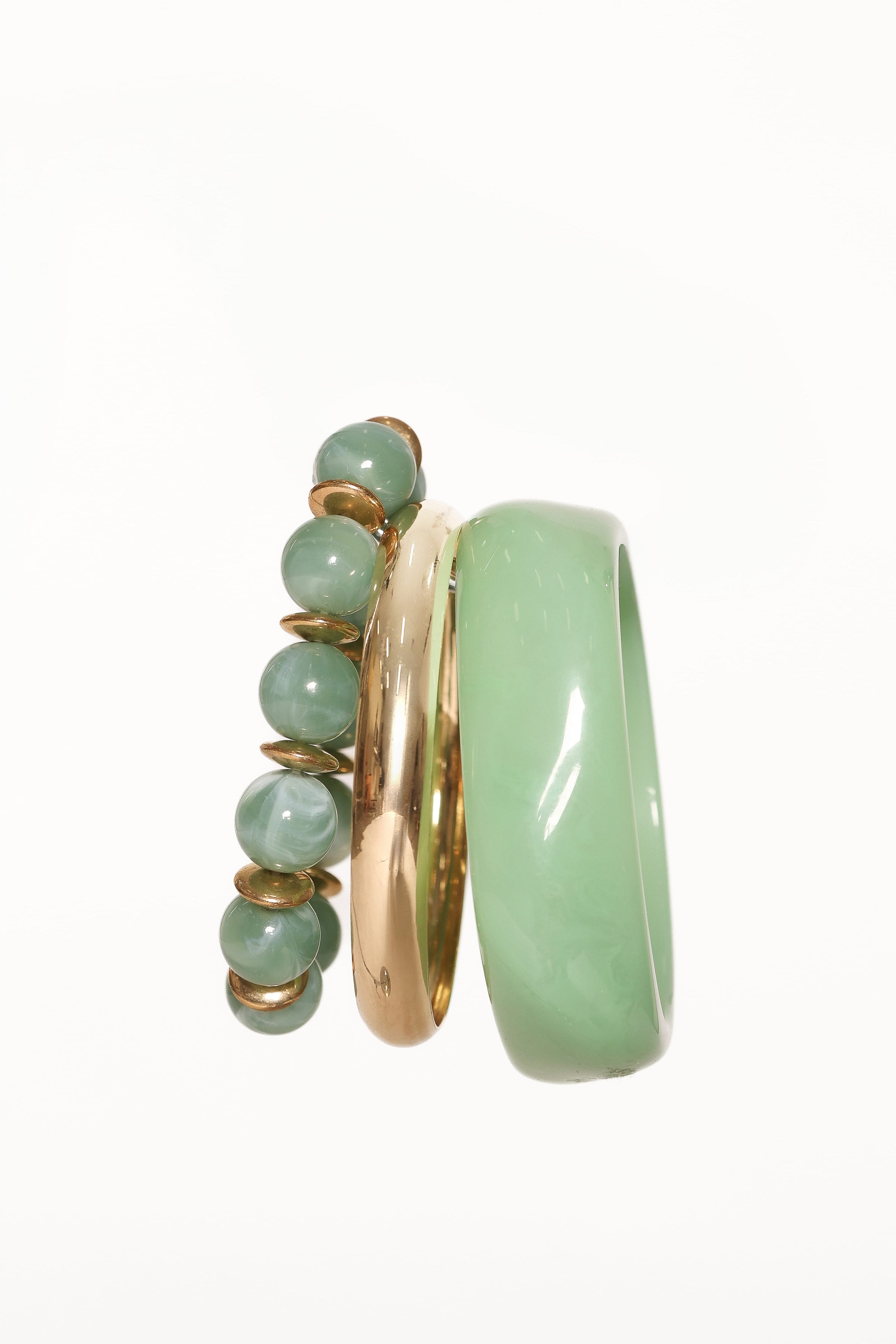 ACCESSORIES Cassidy Bangle Set - Green