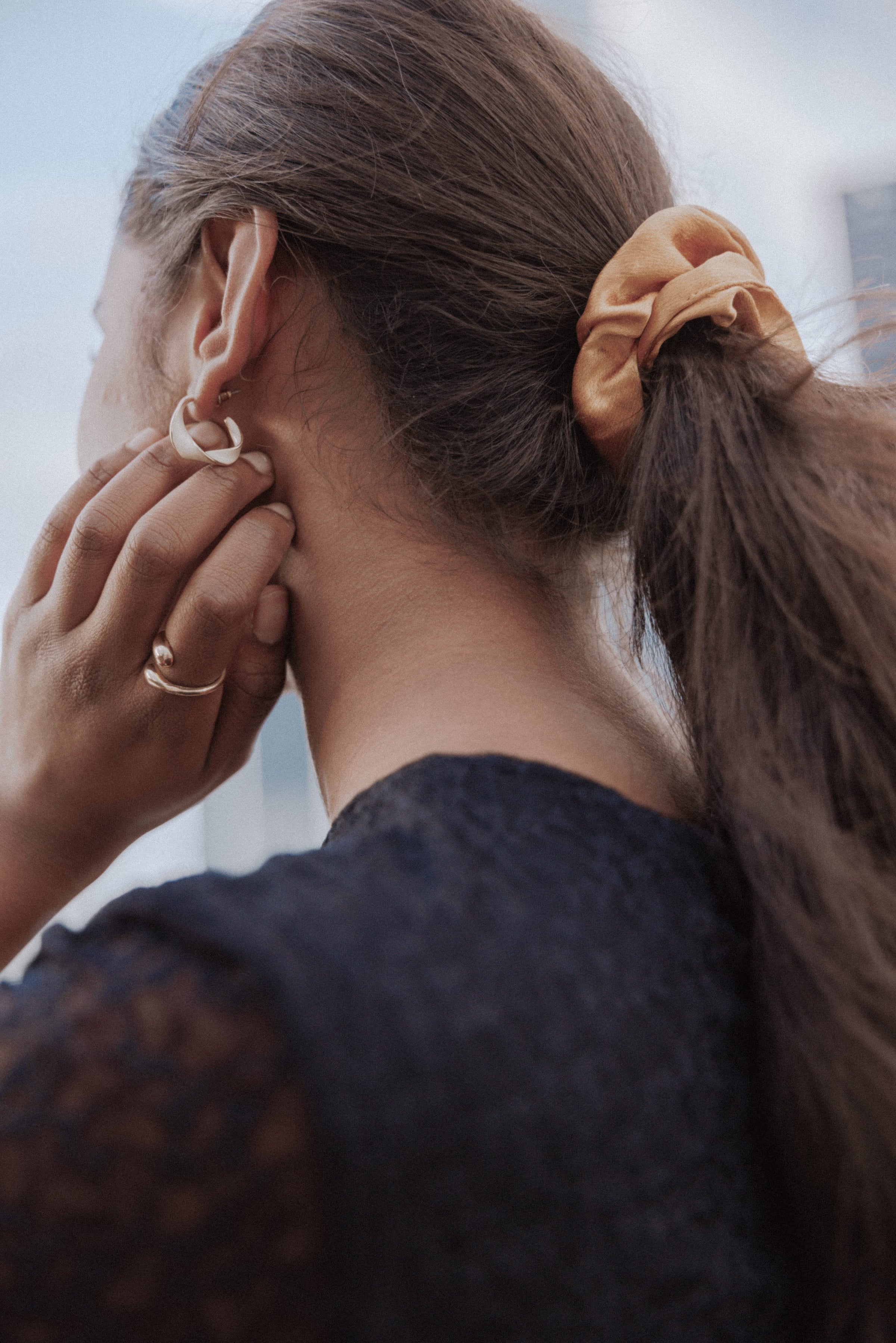 ACCESSORIES Cassie Hair Scrunchie - Mustard