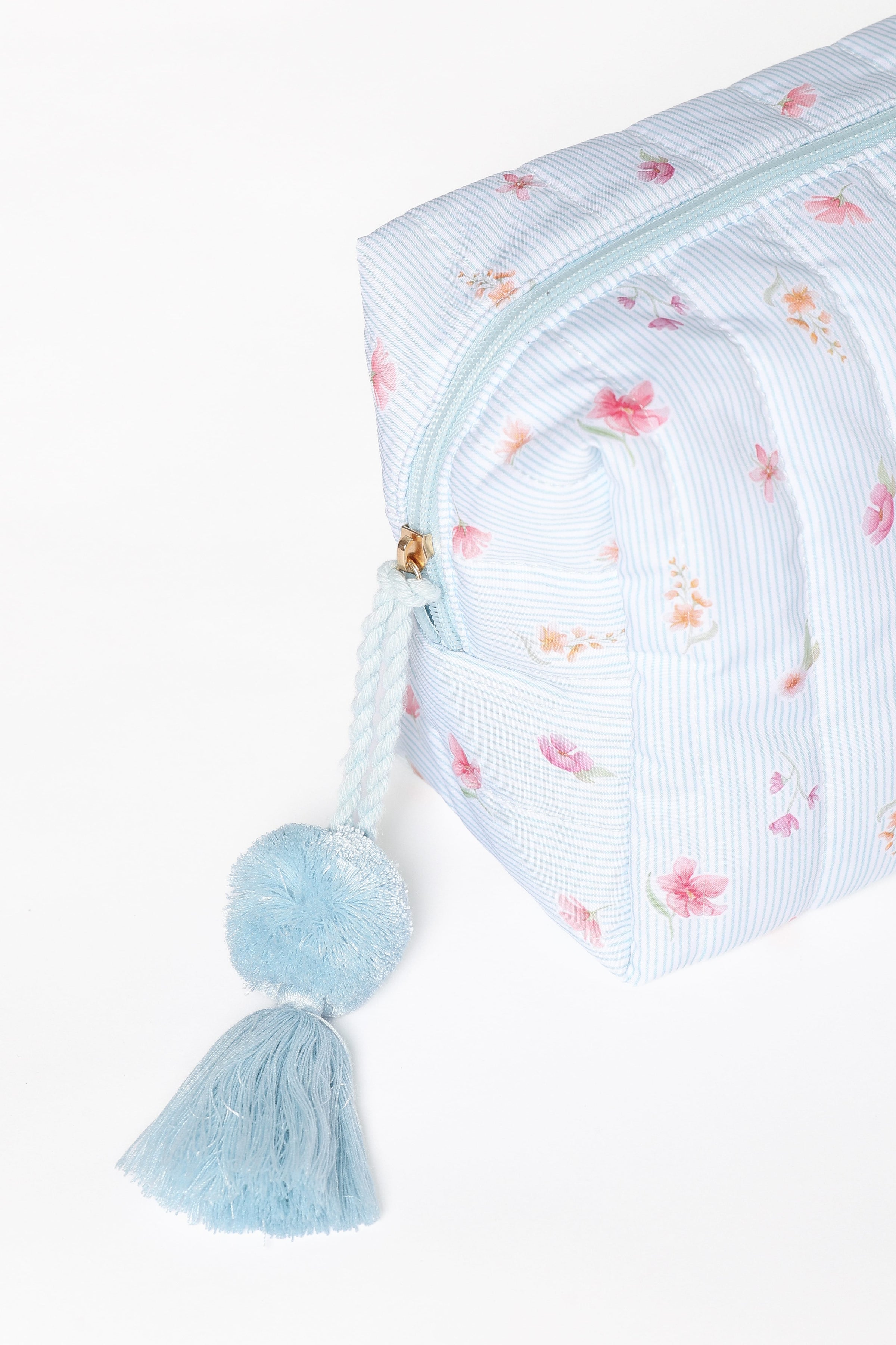 ACCESSORIES Cosmetic Case - Blue Garden Stripe