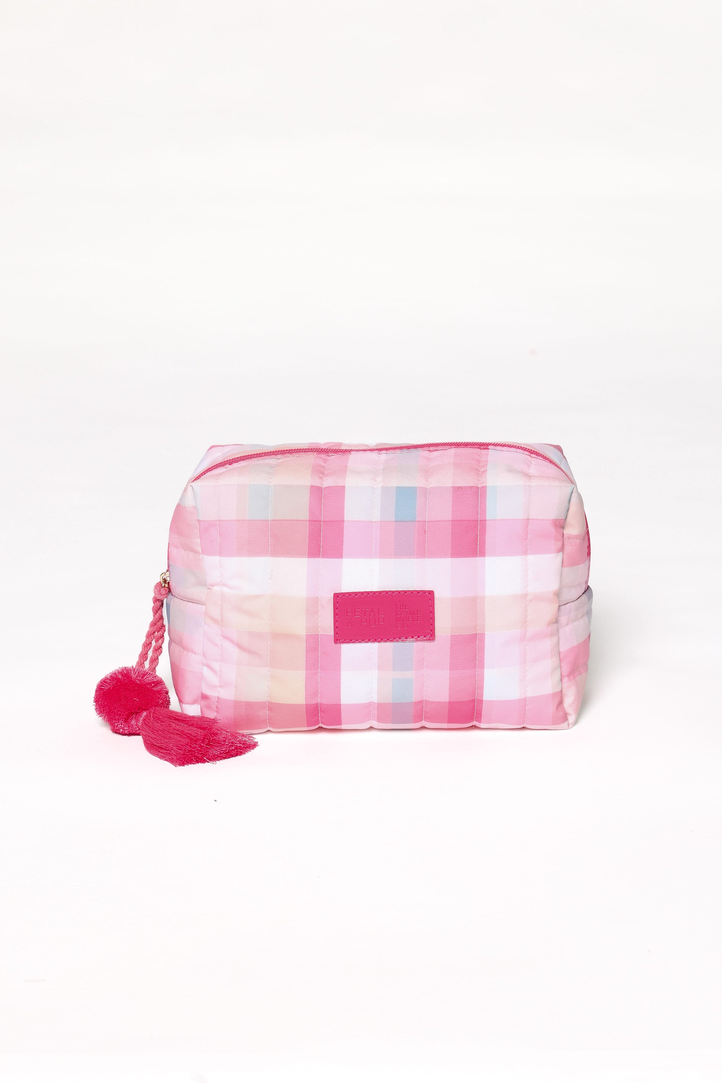 ACCESSORIES Cosmetic Case - Pink Picnic Plaid