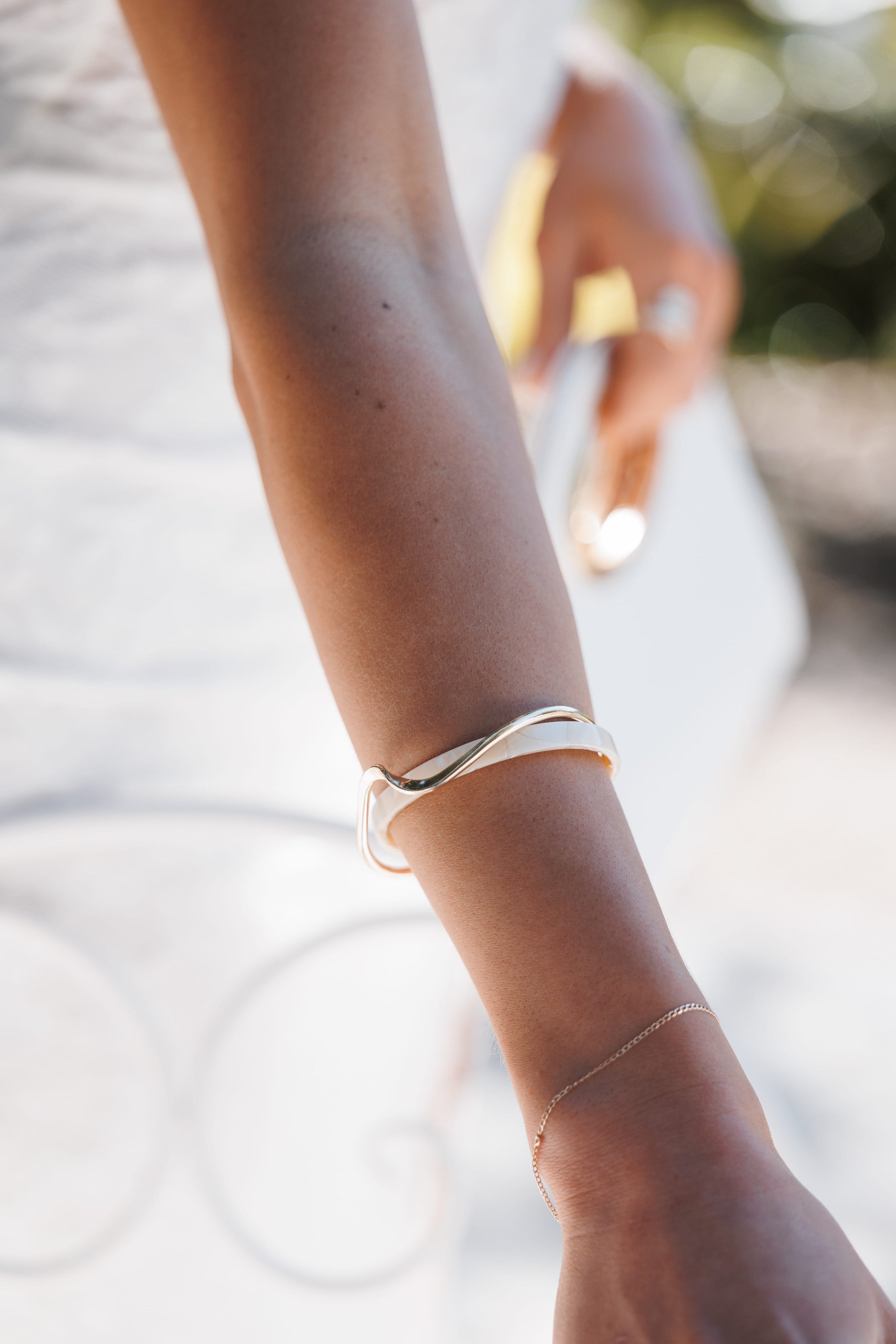 ACCESSORIES Cynthia Bracelet - Gold Pearl