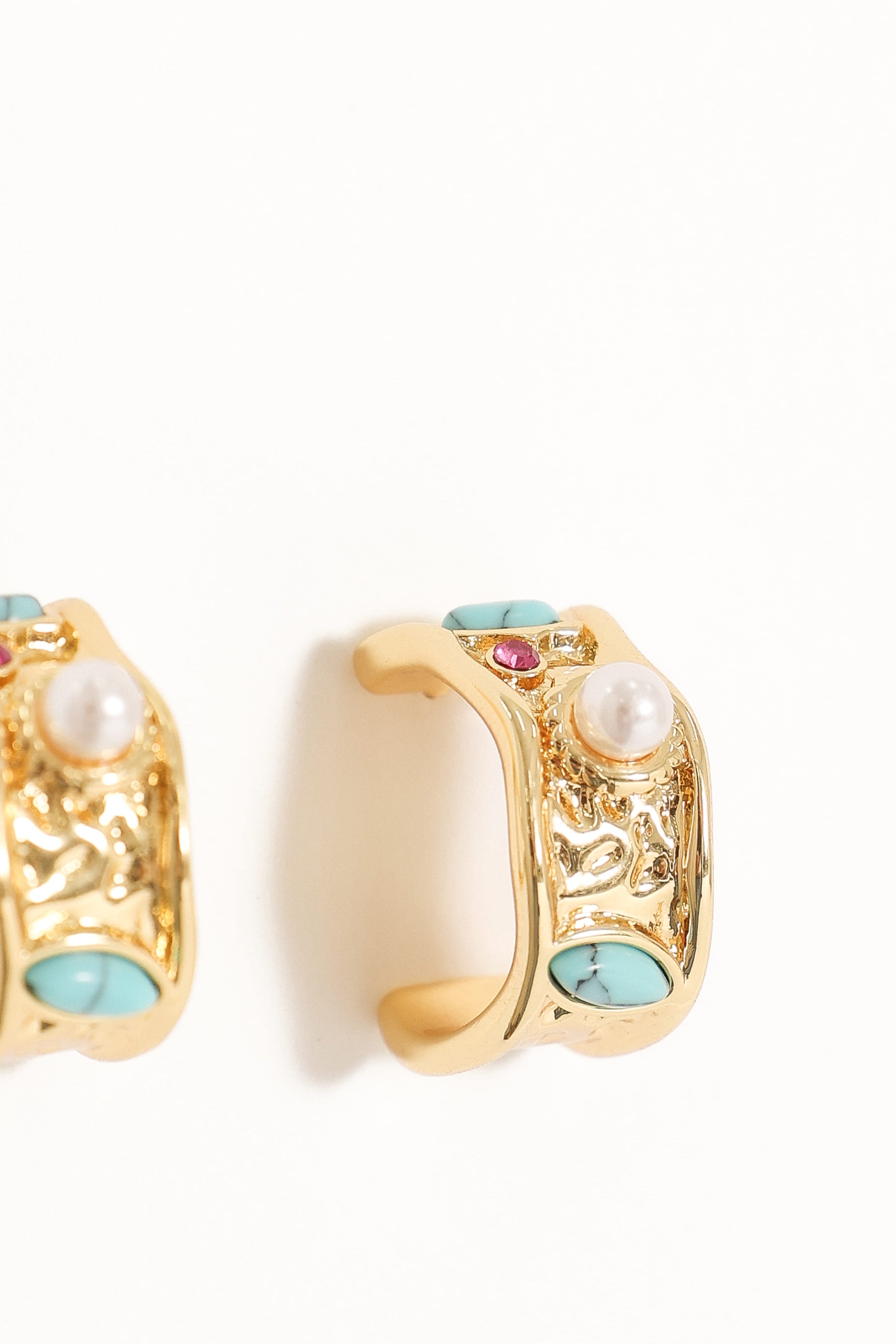 ACCESSORIES Delphine Earrings - Blue Gold