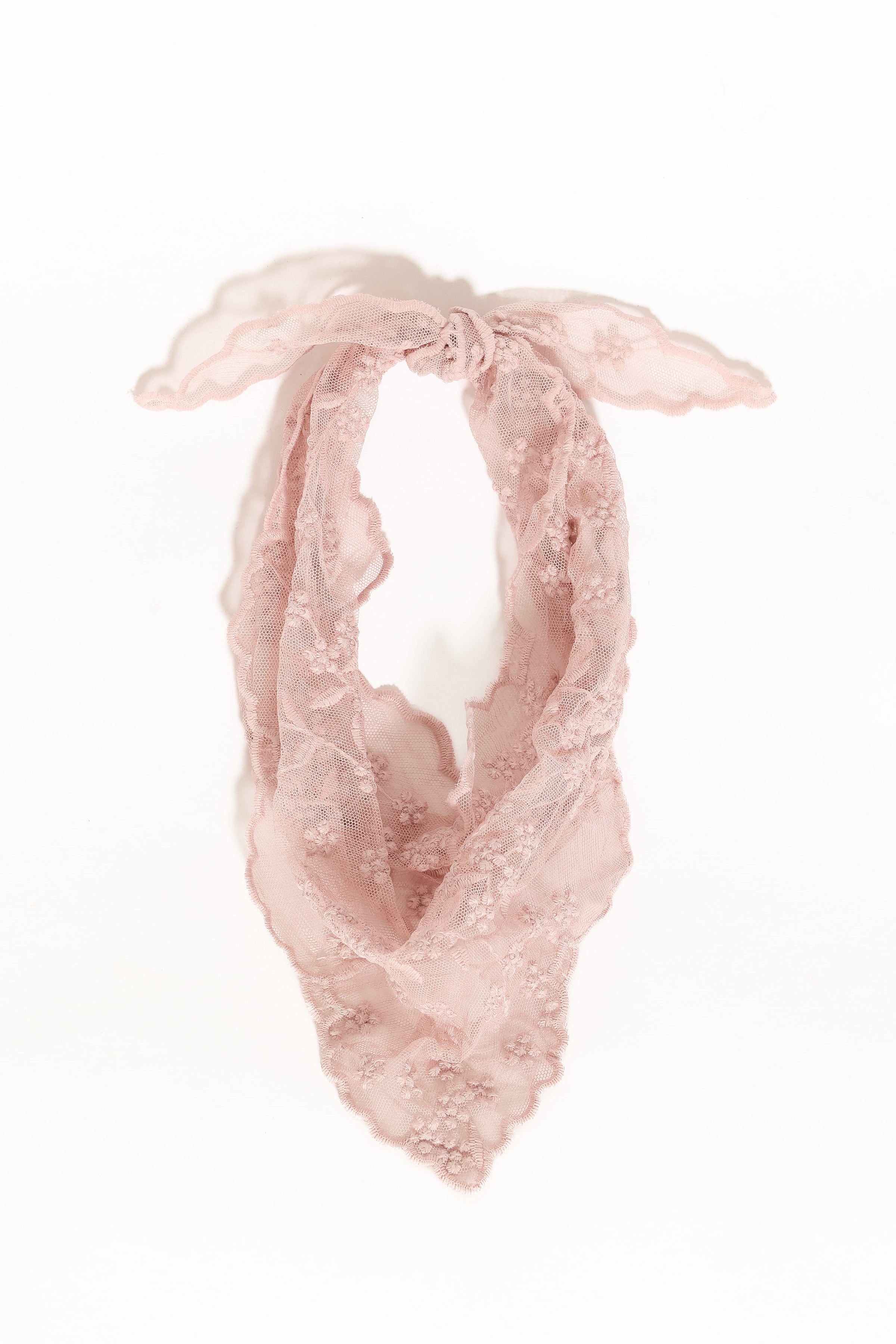 ACCESSORIES Evelyn Lace Head Scarf - Mauve
