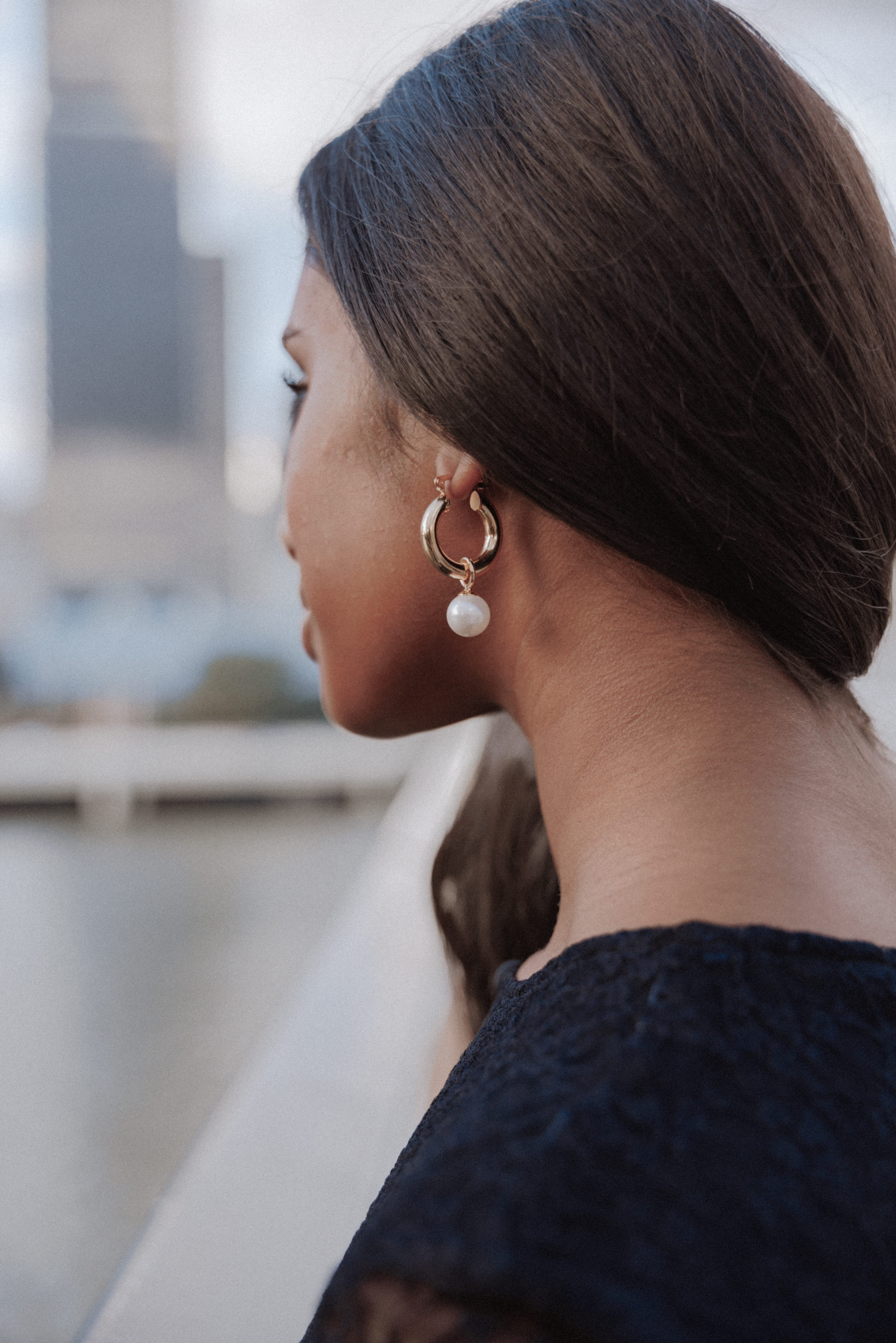 ACCESSORIES Geneva Earrings - Gold/Pearl