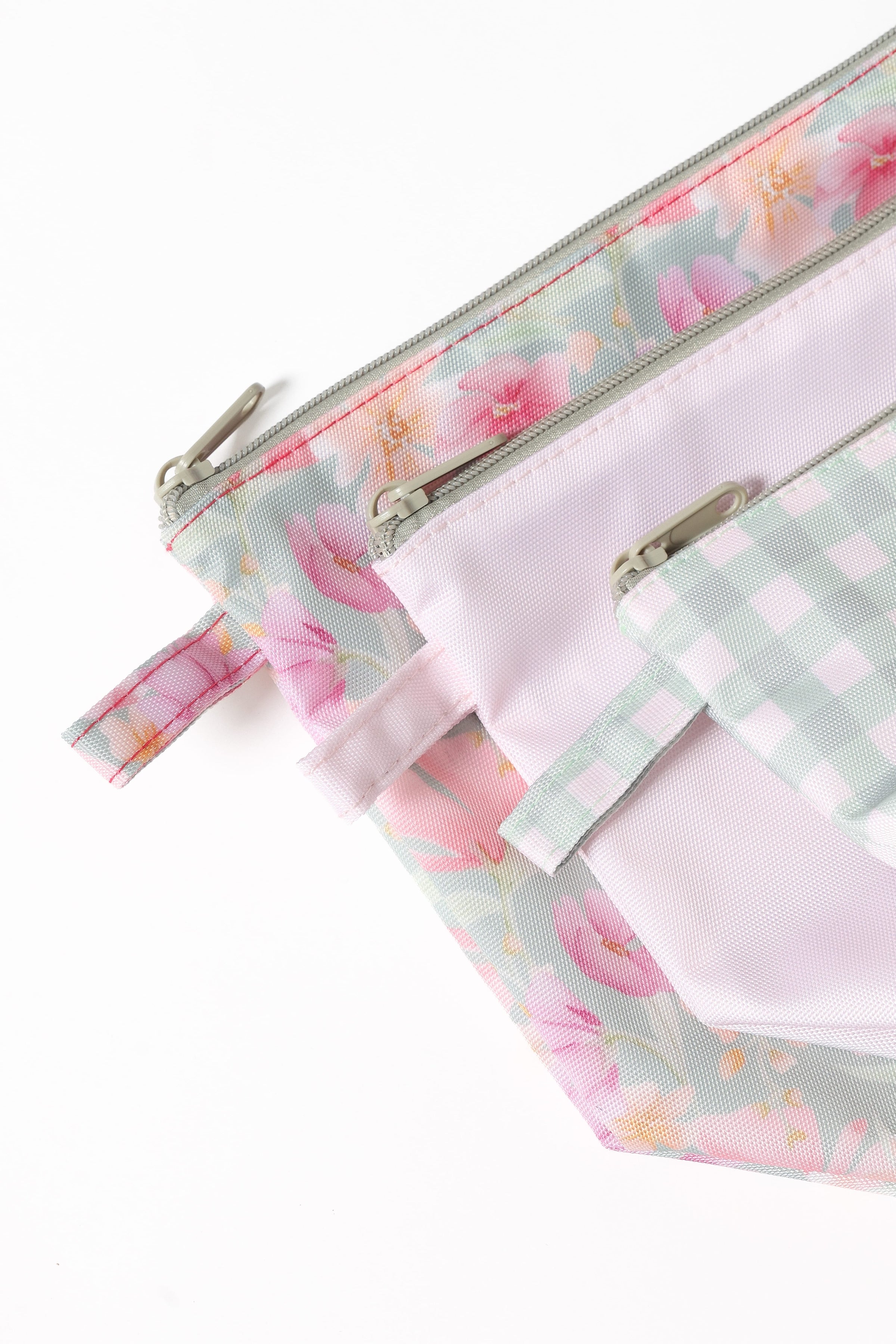 ACCESSORIES Handy Pouch Trio - Sage Wildflowers