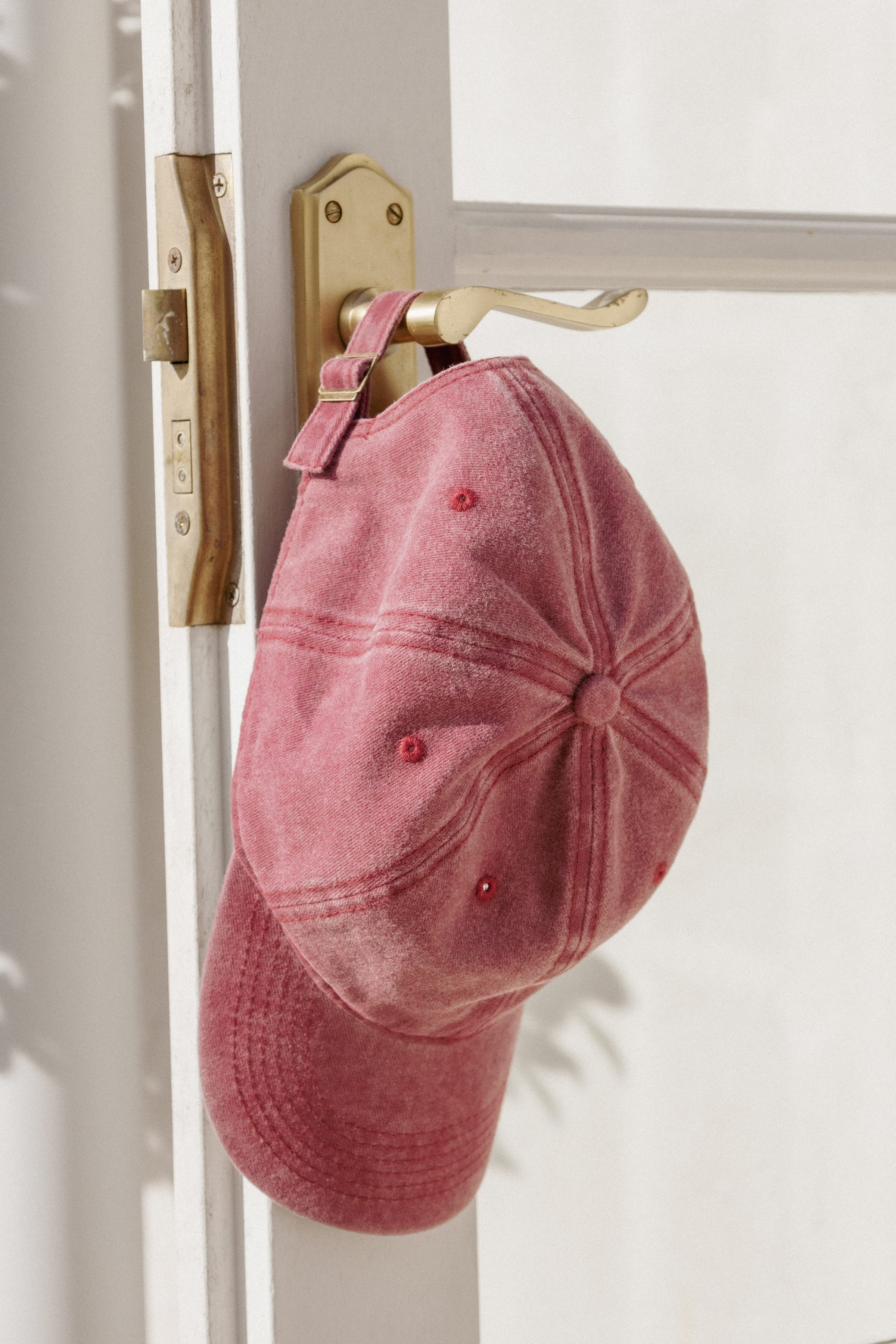 ACCESSORIES Jayden Washed Cap - Berry Pink