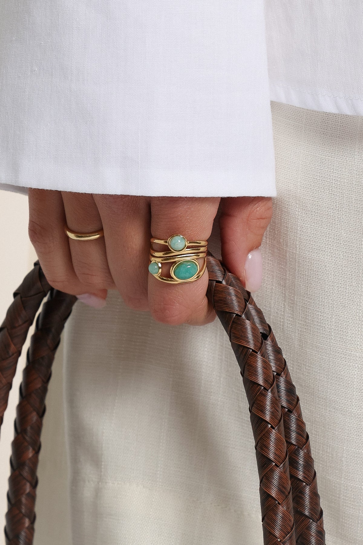 ACCESSORIES Mariella Ring - Gold Teal