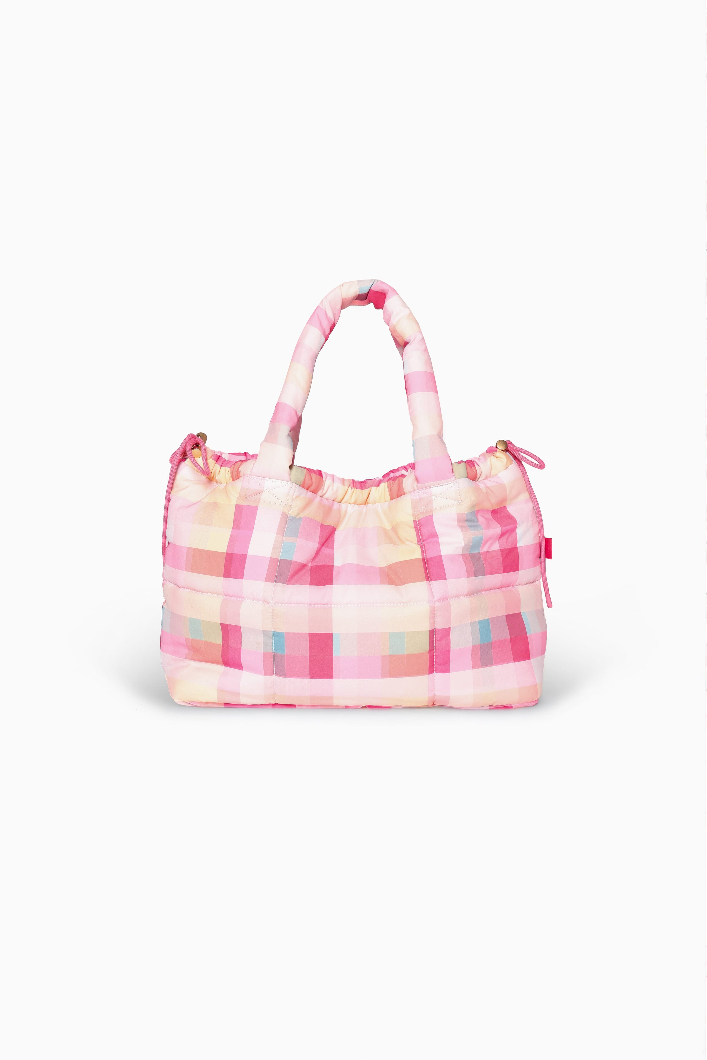 ACCESSORIES Marshmallow Midi Tote - Pink Picnic Plaid