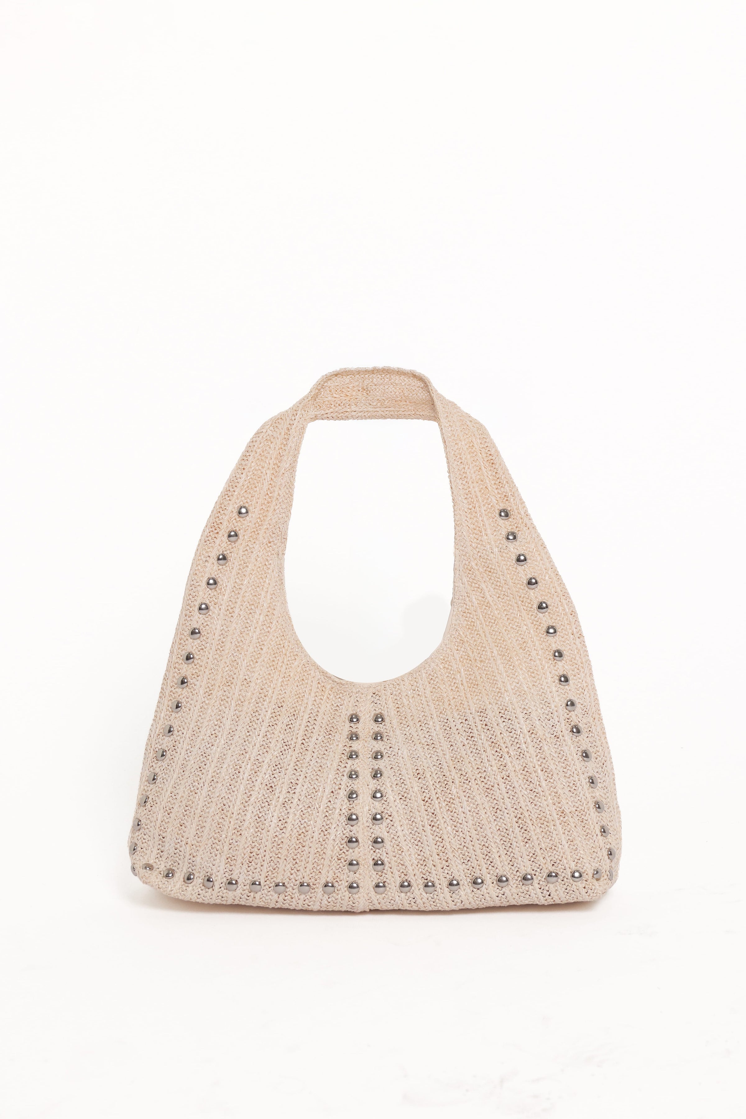 ACCESSORIES Melissa Studded Tote - Cream