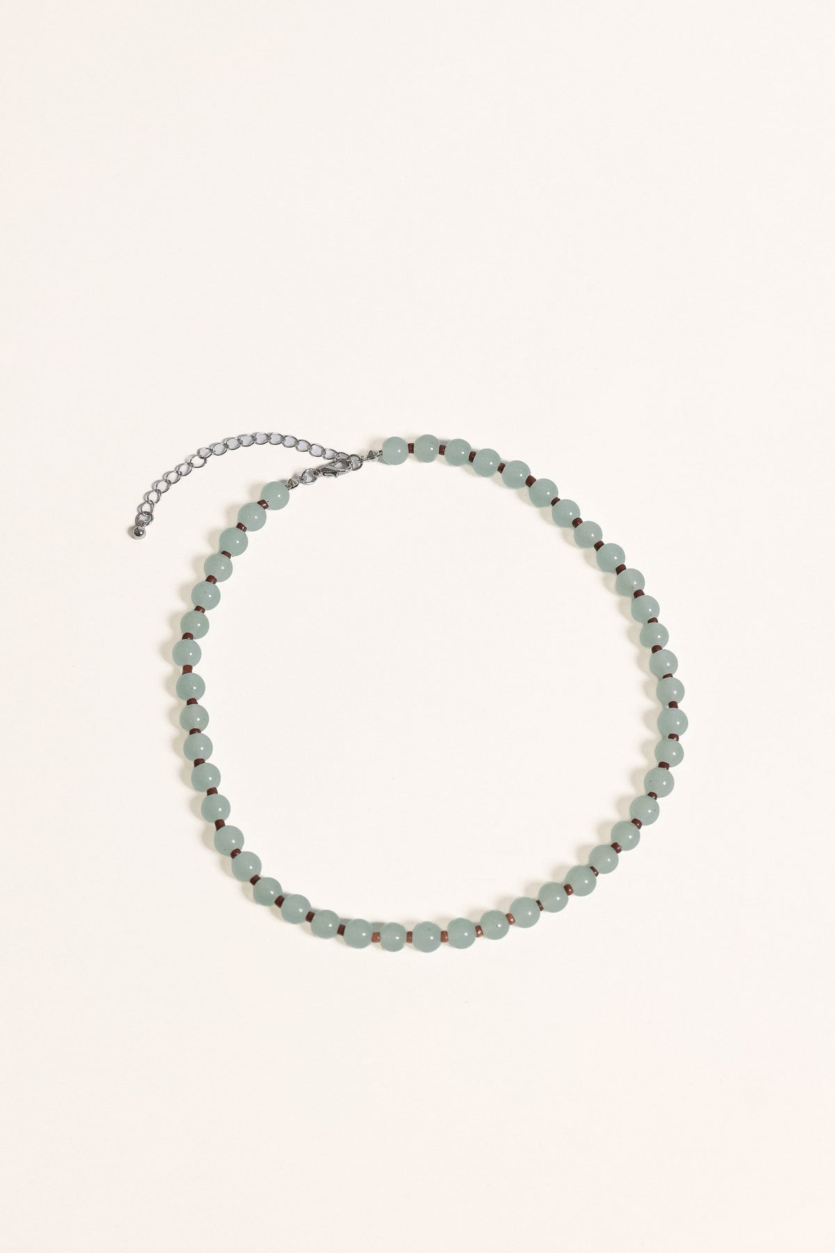 ACCESSORIES Nicola Beaded Necklace - Light Aqua
