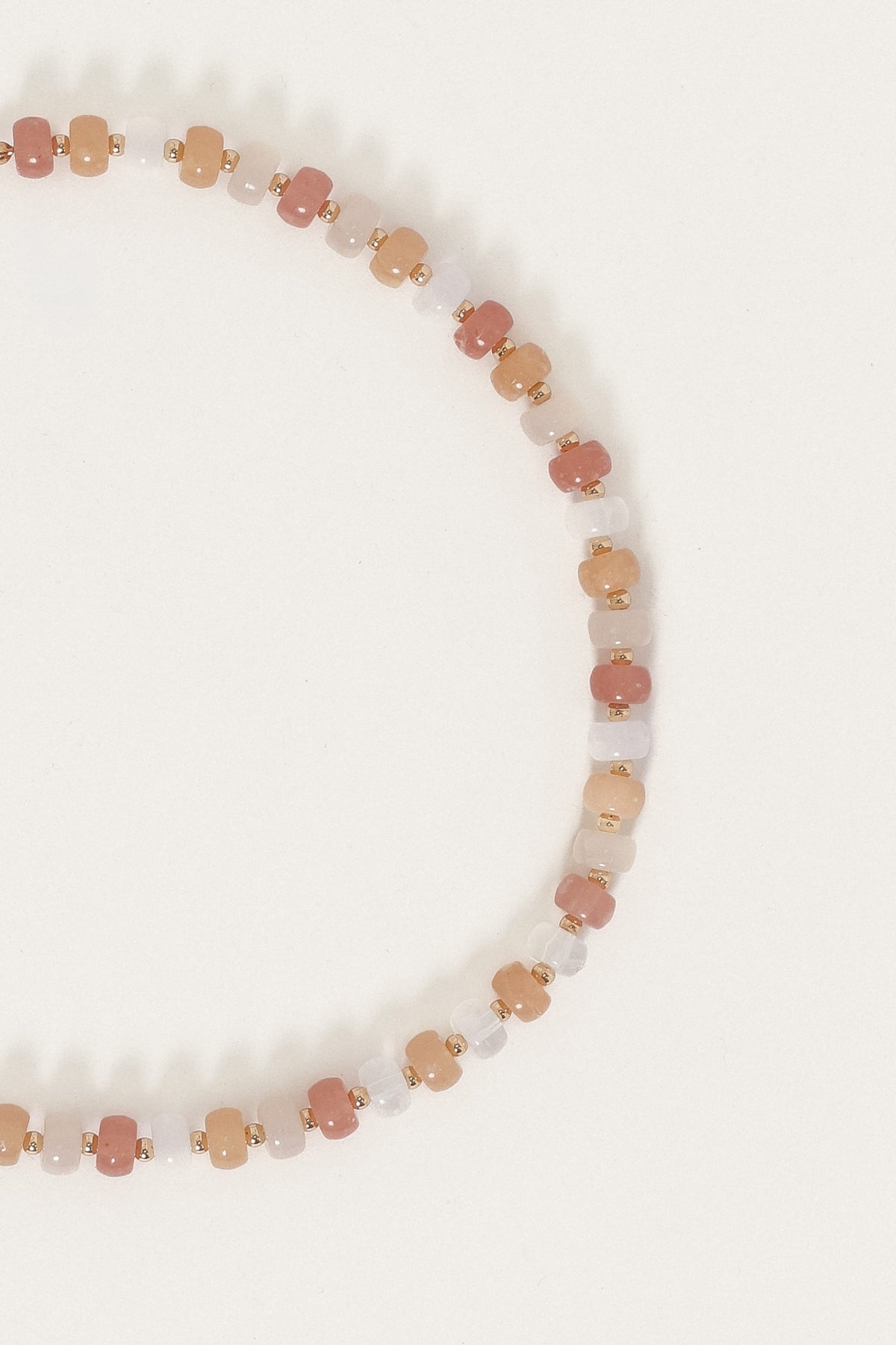 ACCESSORIES Sakura Beaded Necklace - Pink Orange
