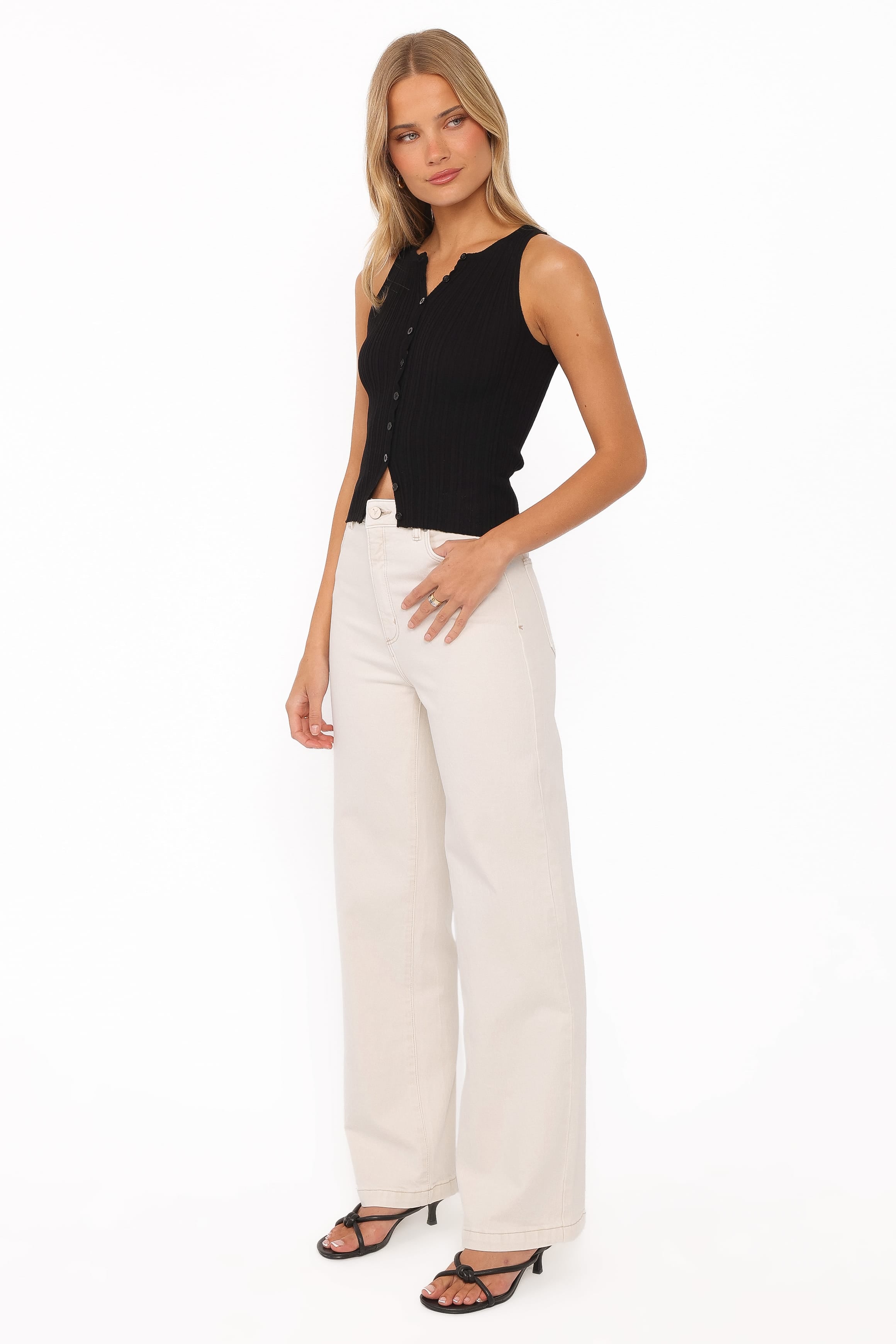BOTTOMS Abrand 94 Wide Leg Jeans - Vanilla