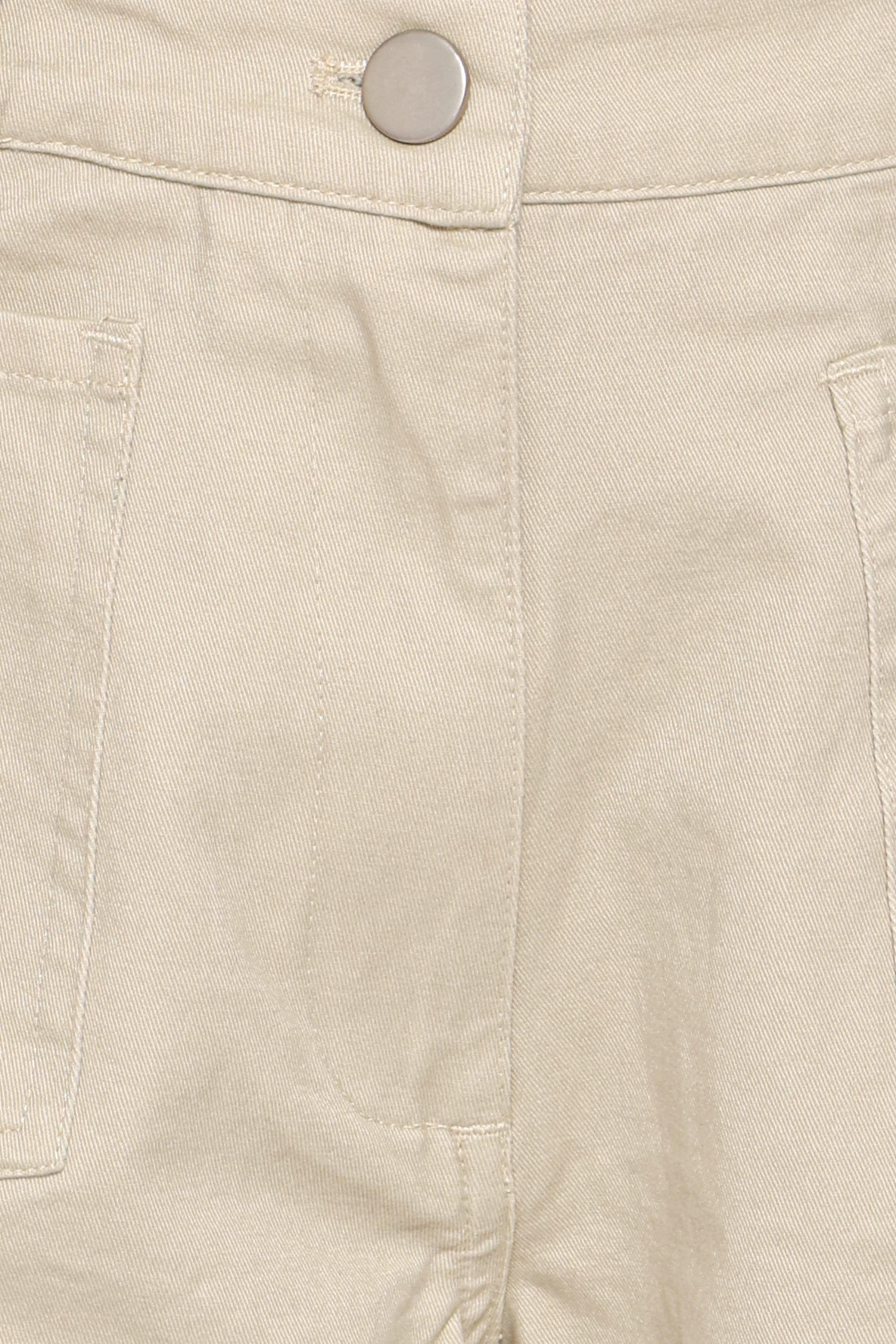 BOTTOMS Alamara Cropped Twill Trouser Pants - Oatmeal