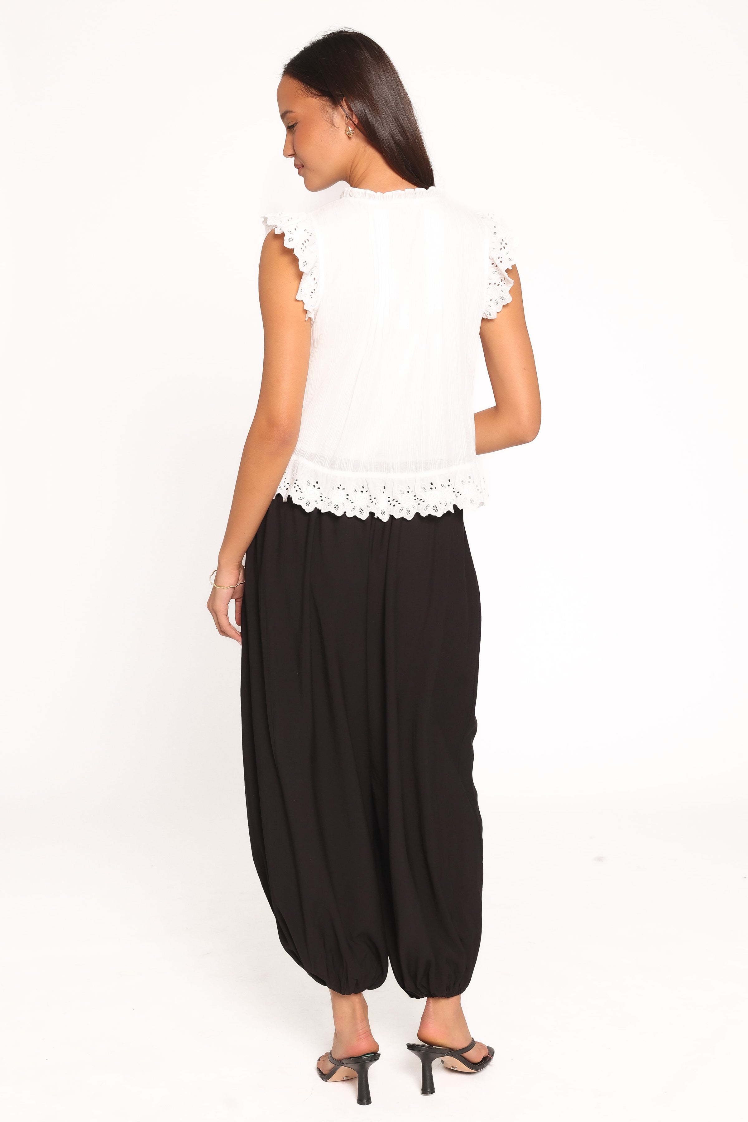 BOTTOMS Ayvah Balloon Hem Pants - Black