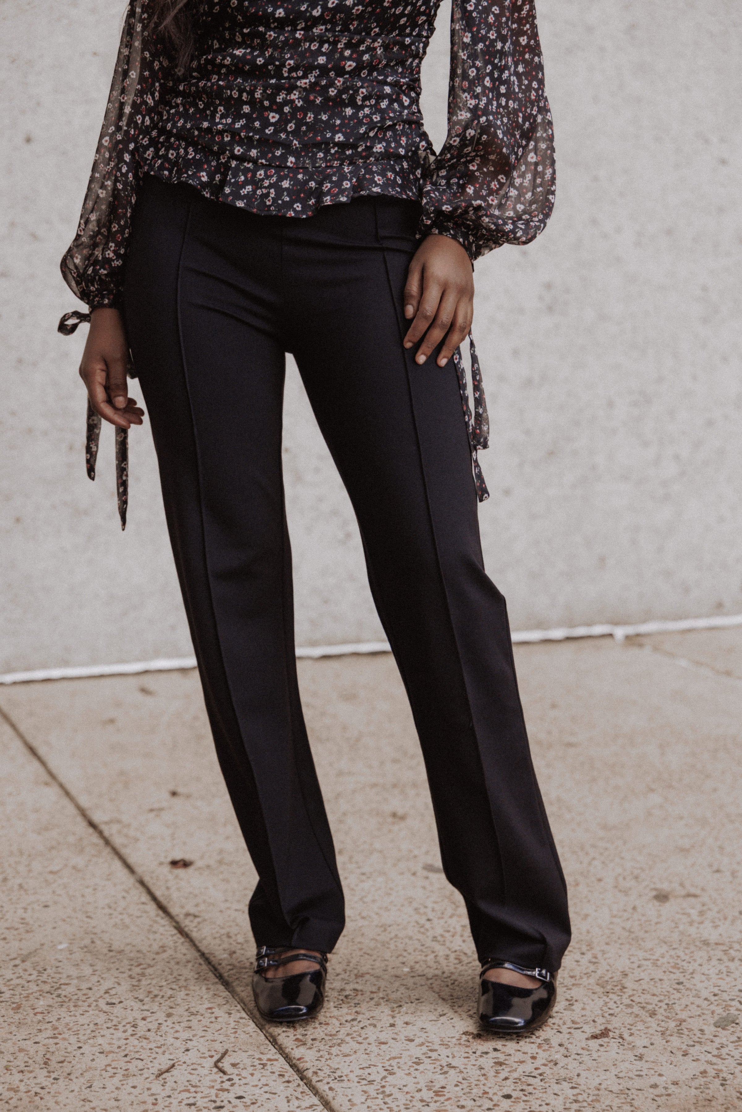 BOTTOMS Beth Ponte Pants - Black