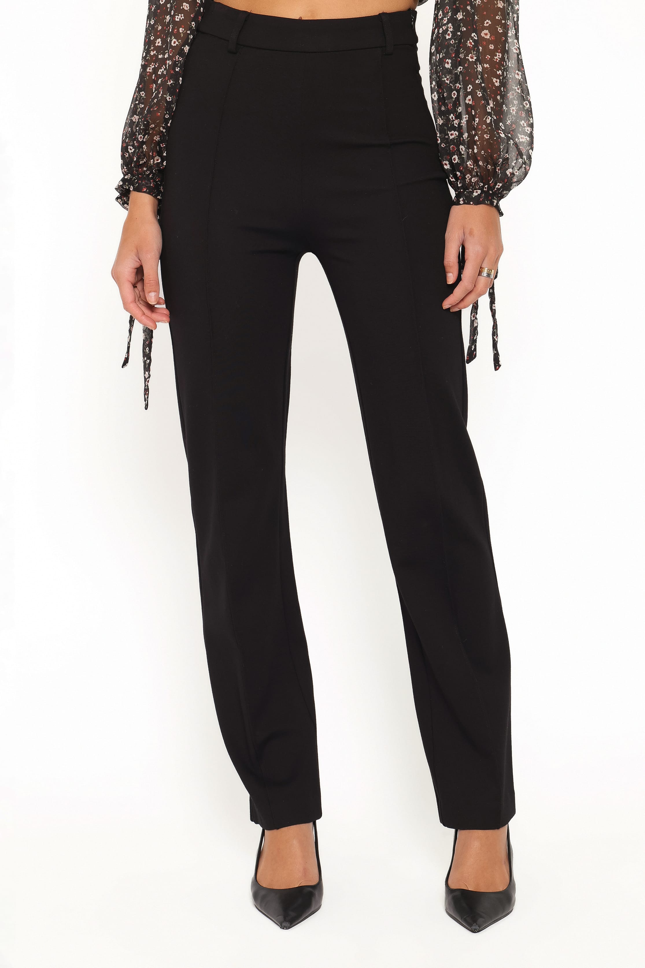BOTTOMS Beth Ponte Pants - Black