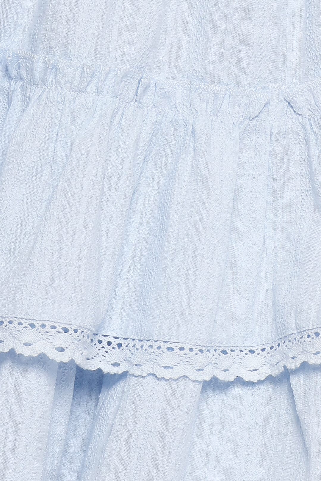 BOTTOMS Charpelle Tiered Ruffle Mini Skirt - Light Blue