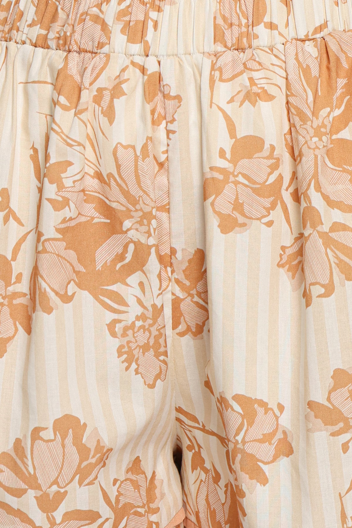 BOTTOMS Desmond Boxer Shorts - Floral Caramel Stripe