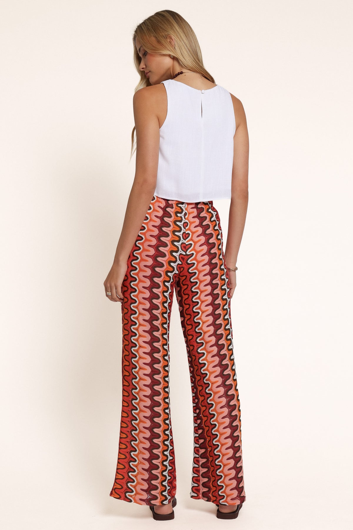 BOTTOMS Jalen Elastic Pant - Red Geo