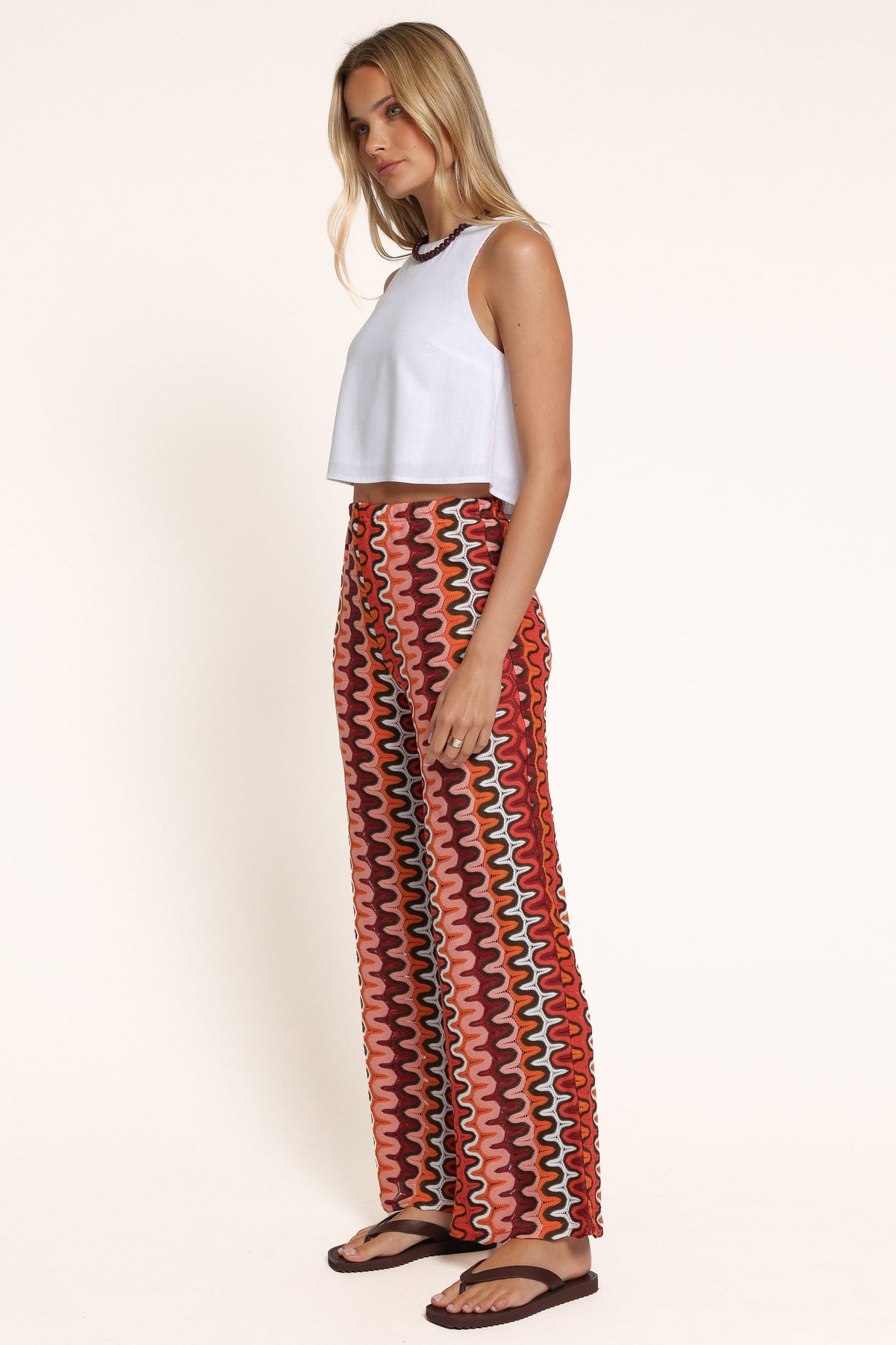 BOTTOMS Jalen Elastic Pant - Red Geo