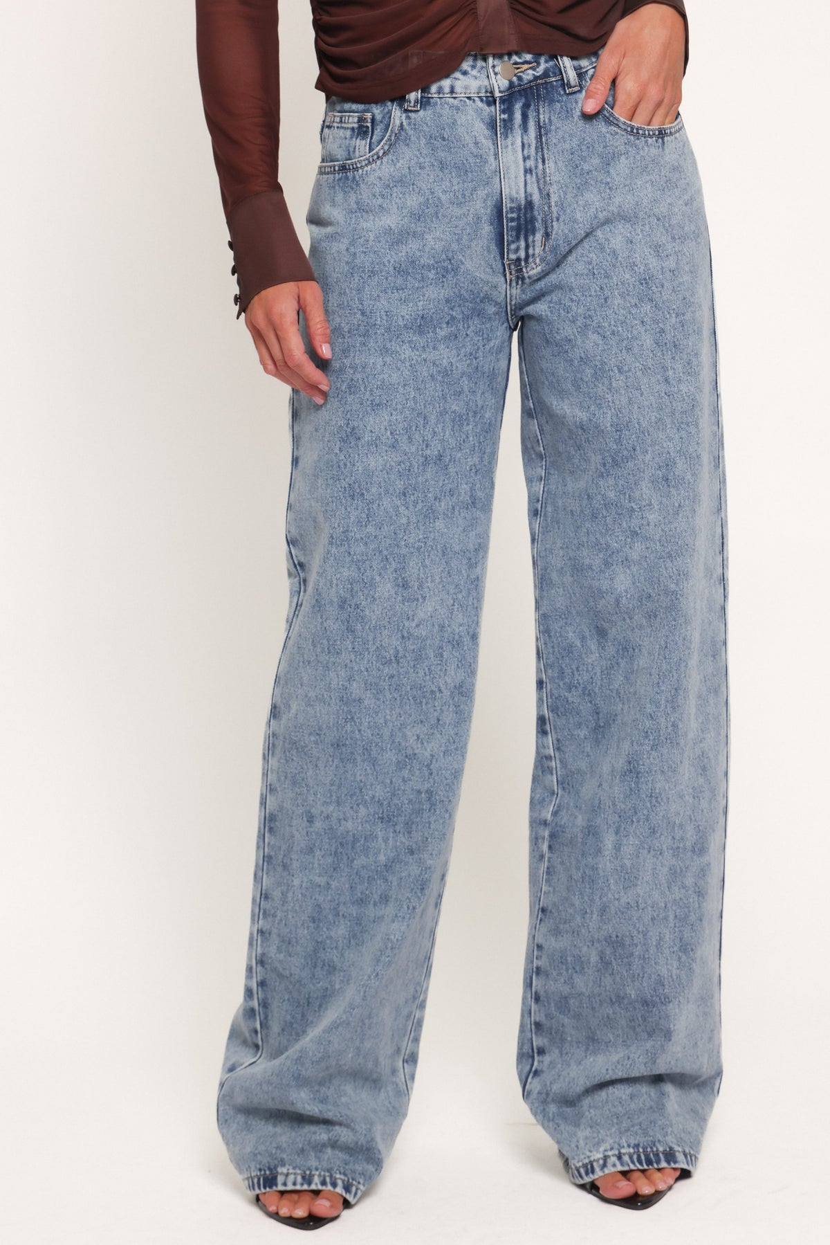 BOTTOMS Kendall Straight Leg Jeans - Medium Wash