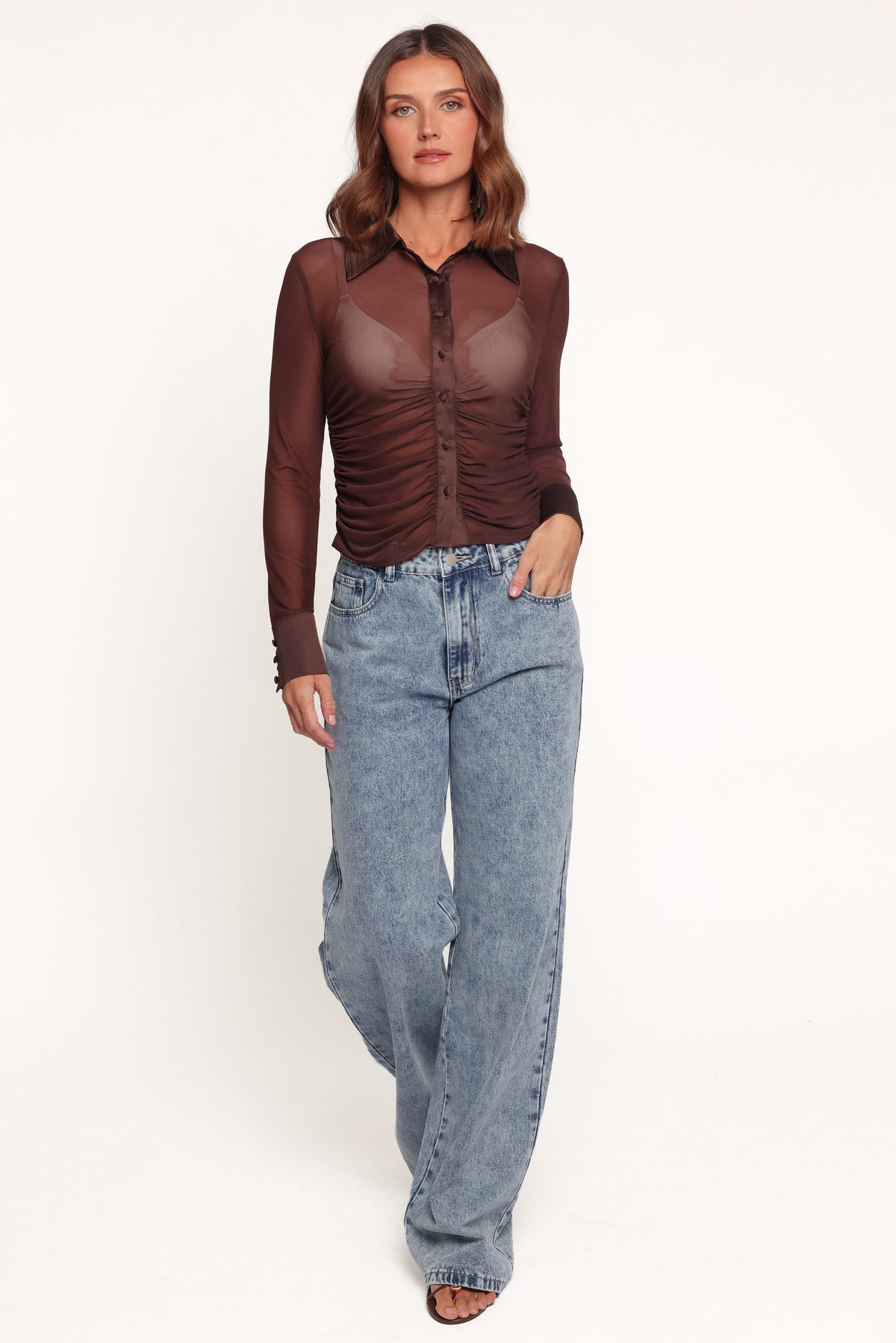 BOTTOMS Kendall Straight Leg Jeans - Medium Wash