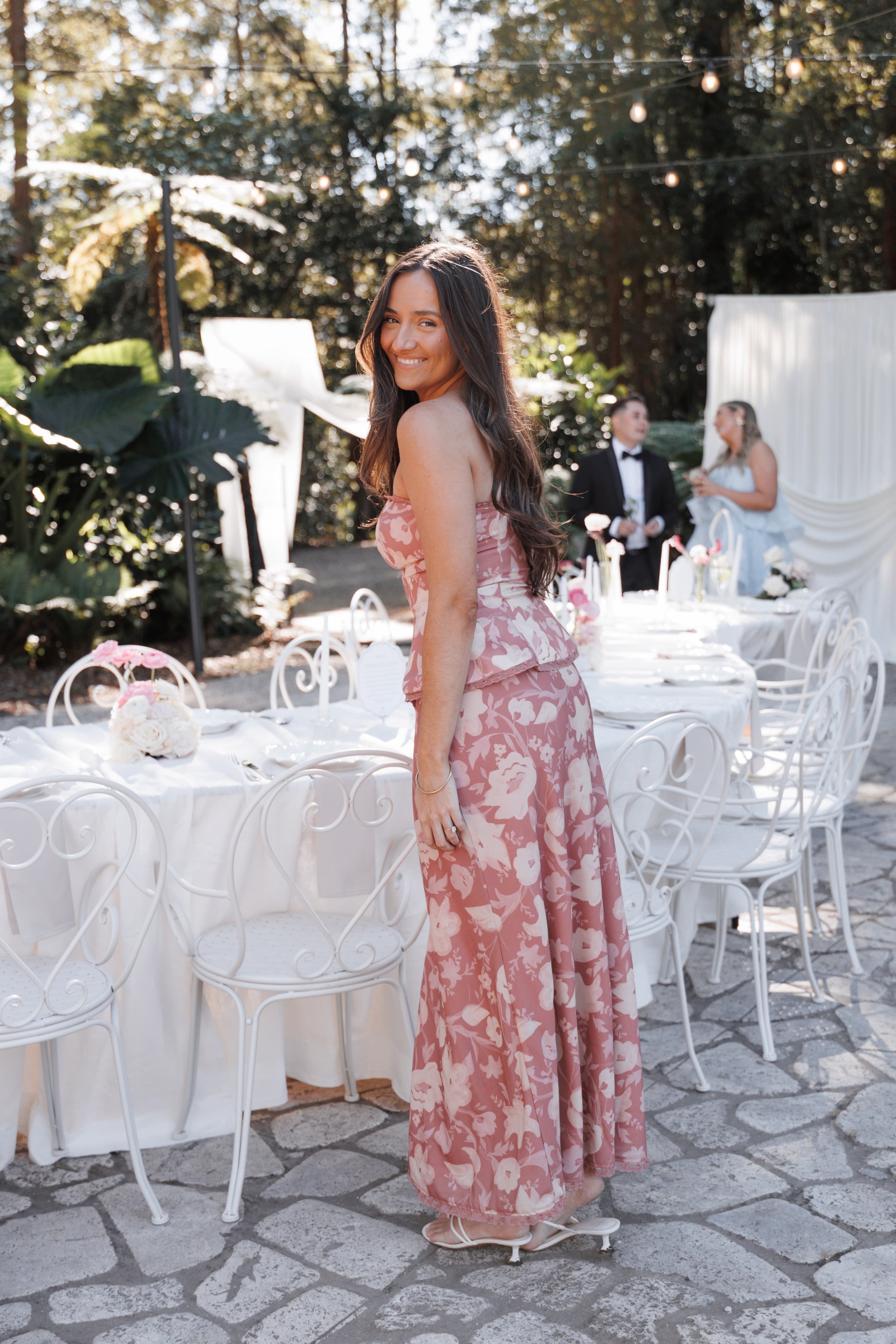 BOTTOMS Mera Maxi Skirt - Terracotta Floral