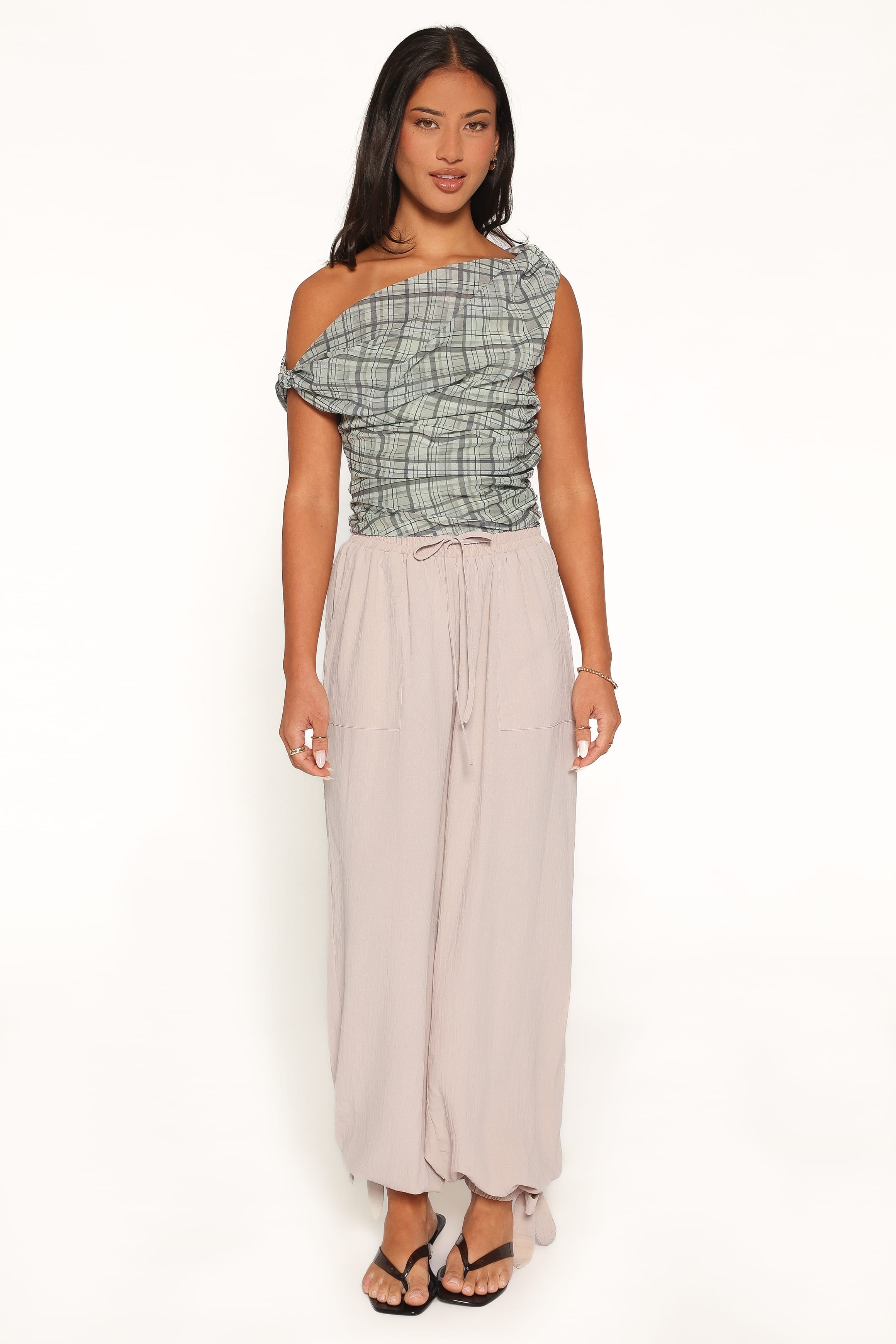 BOTTOMS Nara Balloon Hem Pants - Oatmeal