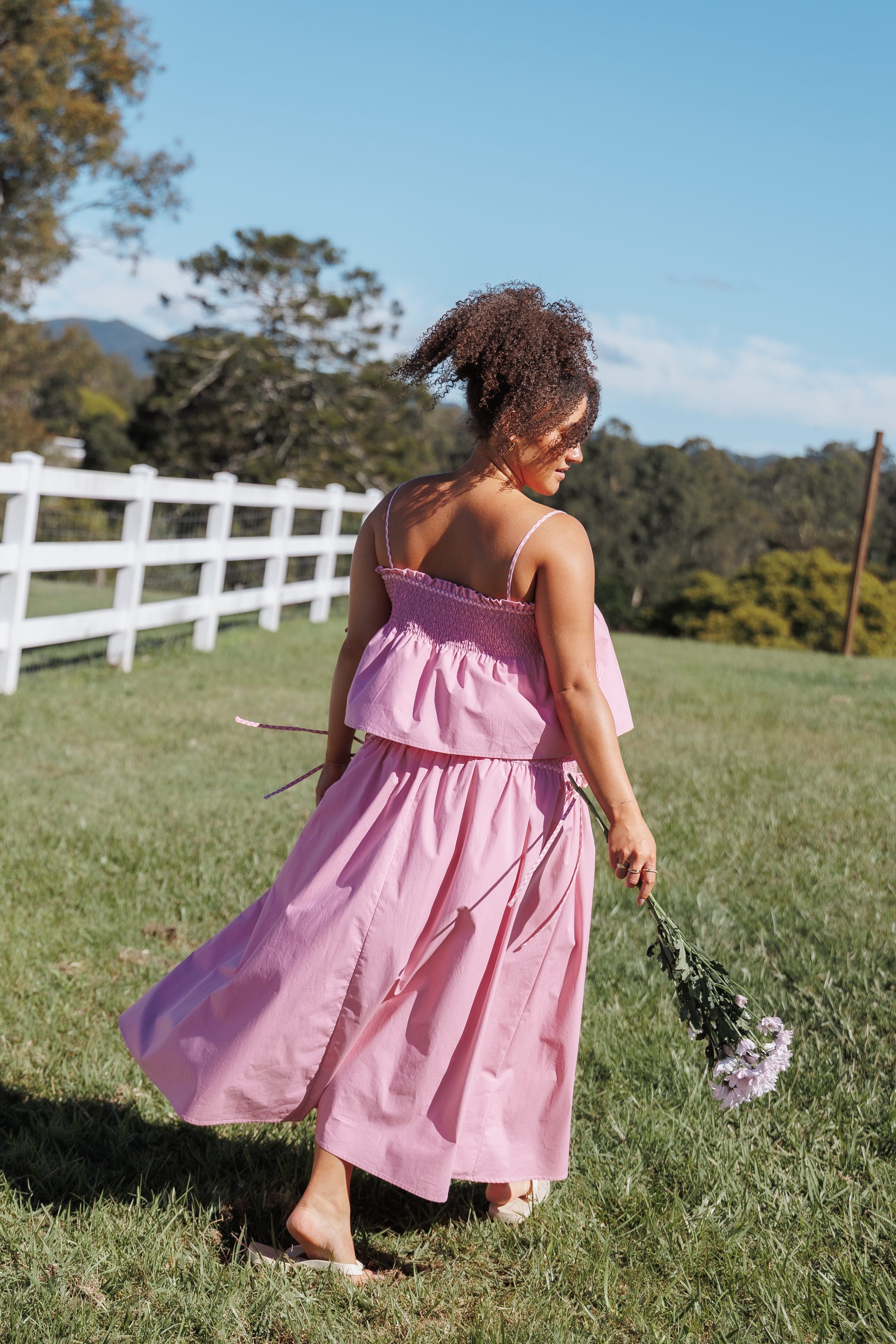 BOTTOMS Orielle Maxi Skirt - Pink