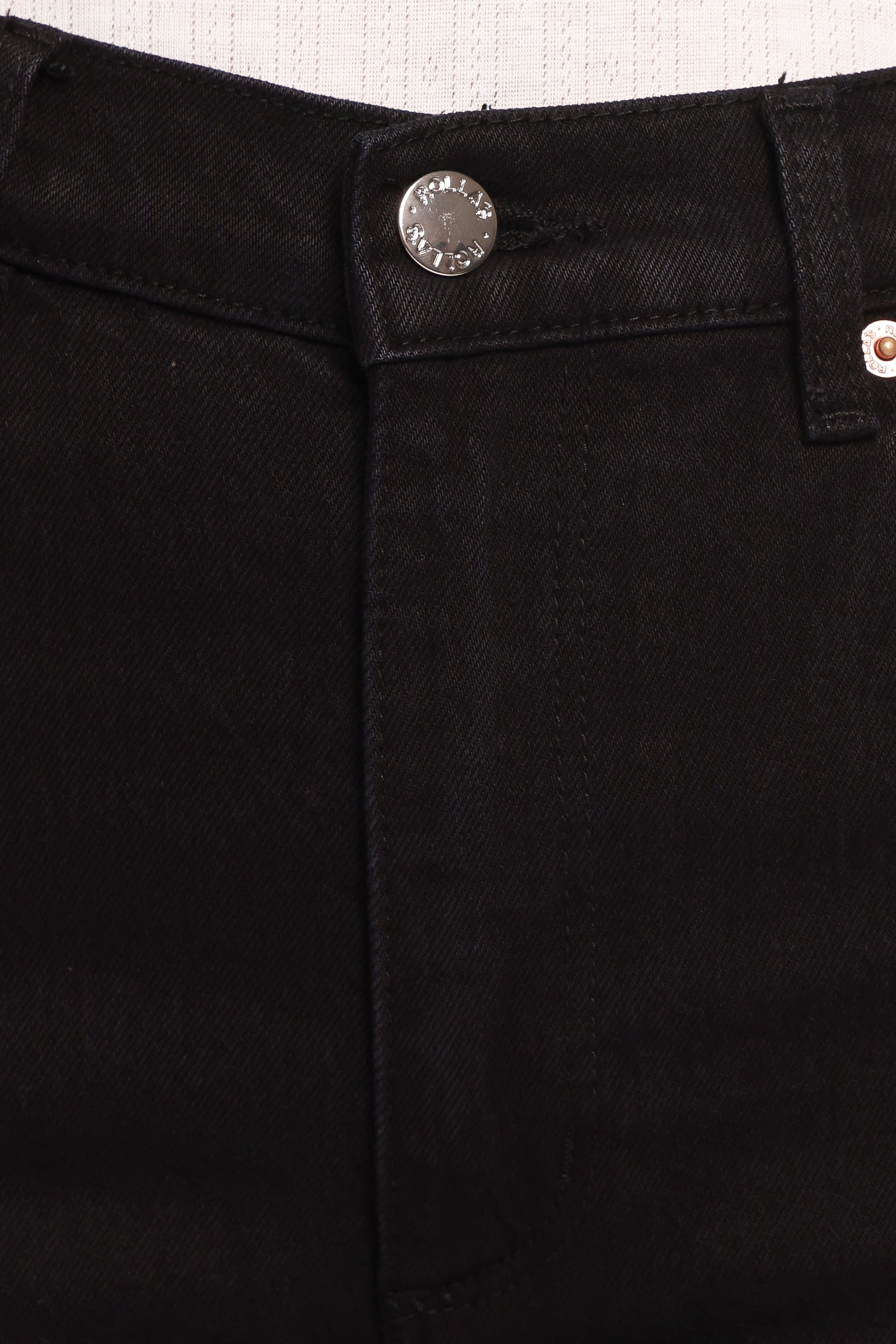 BOTTOMS Rollas Loulou Straight Jeans - Noir