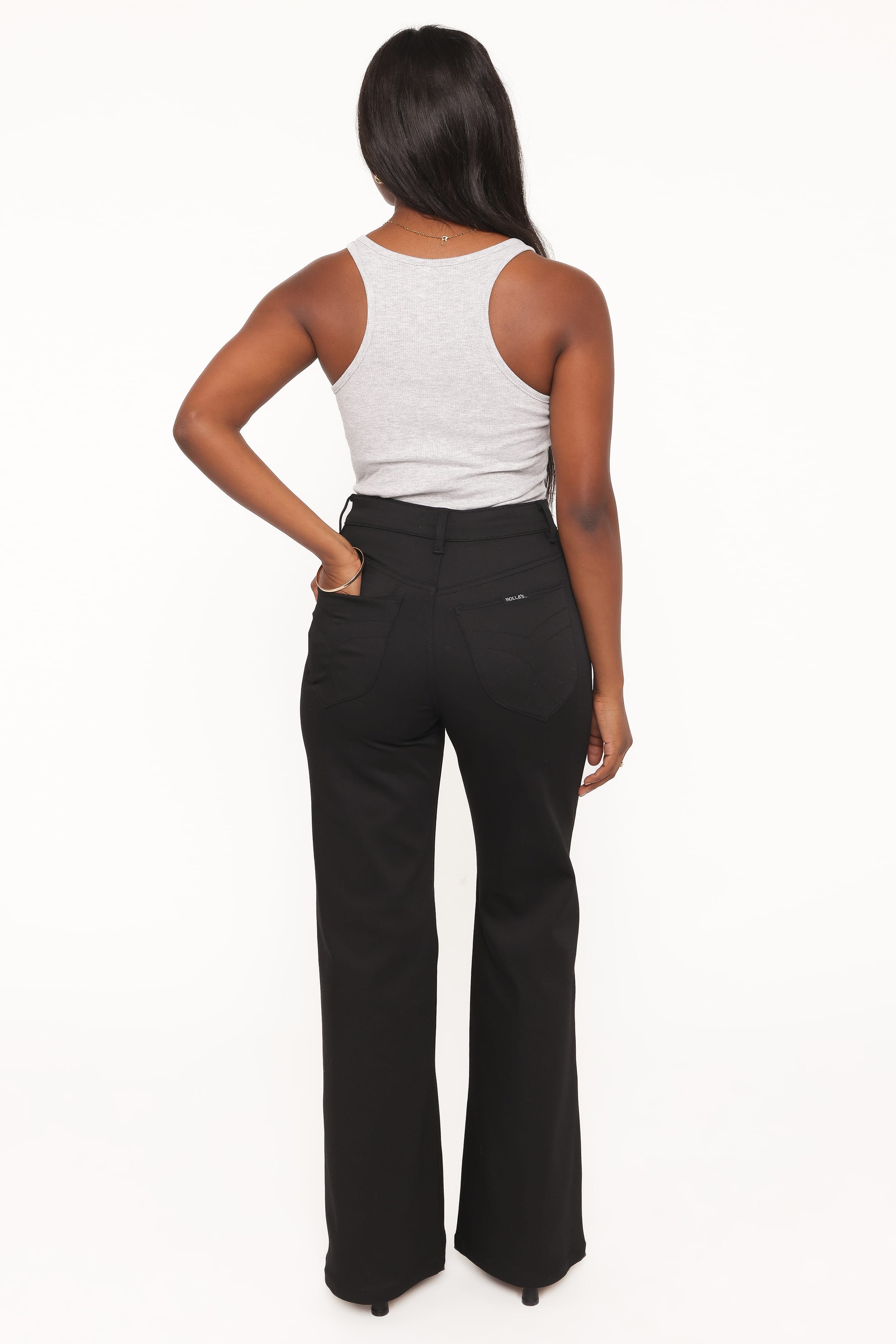 BOTTOMS Rollas Sailor Long Jeans - Black Orchid