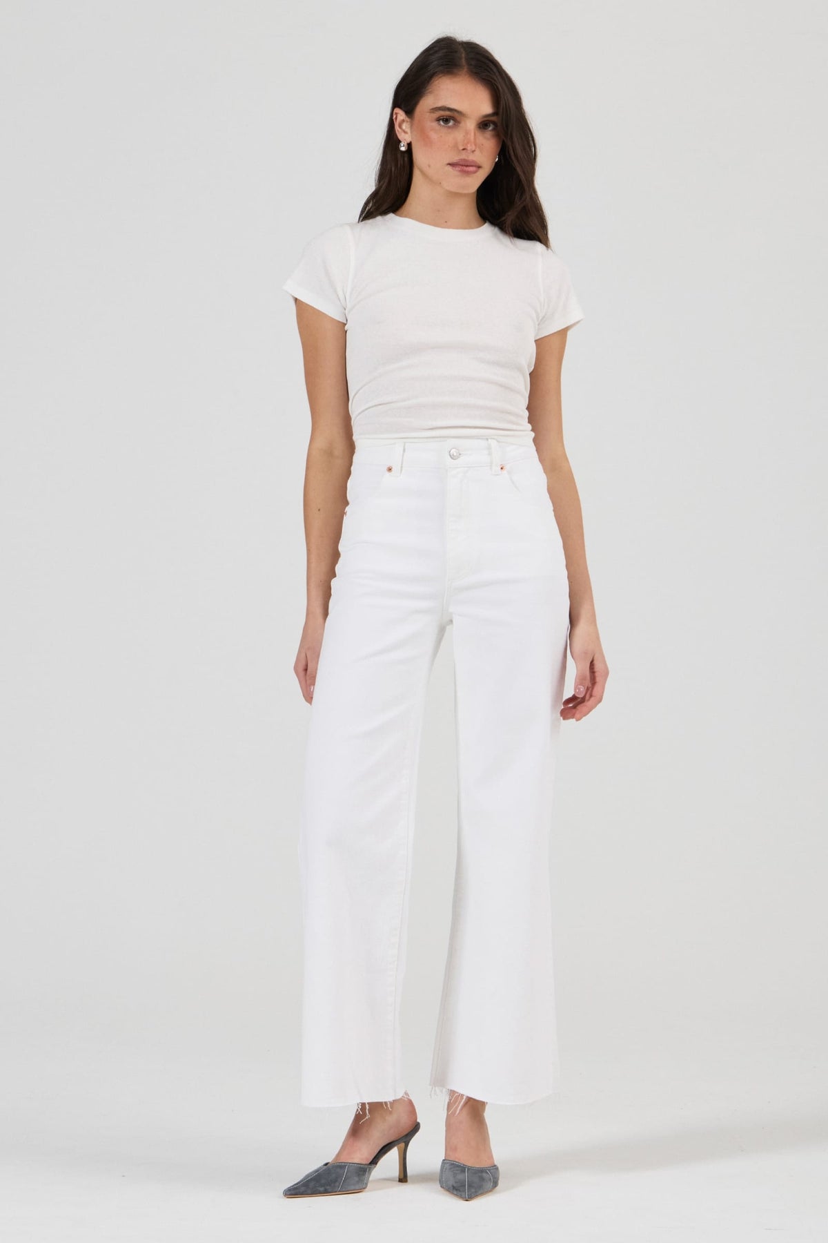 BOTTOMS Rollas Sailor Scoop Jeans - Vintage White