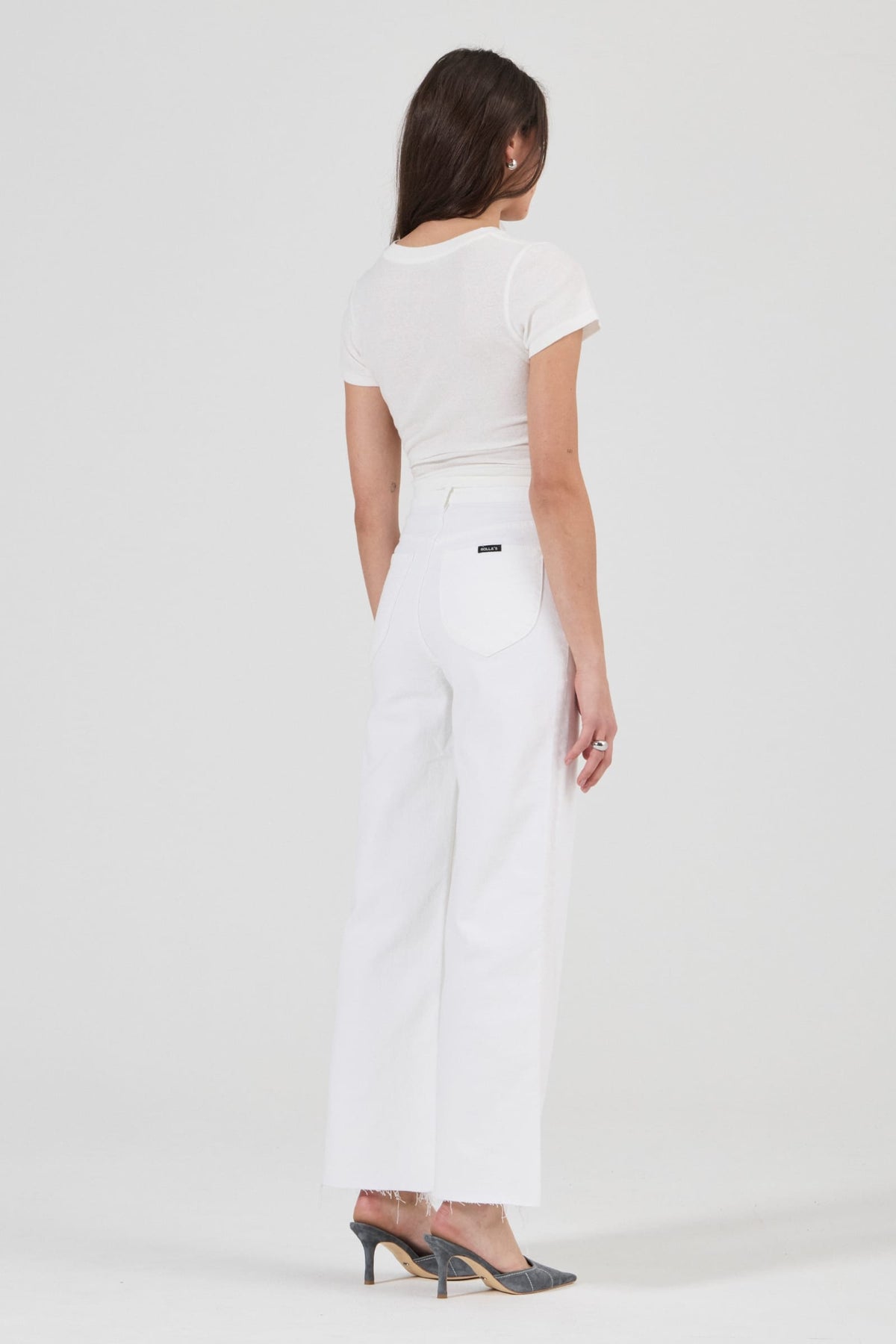 BOTTOMS Rollas Sailor Scoop Jeans - Vintage White