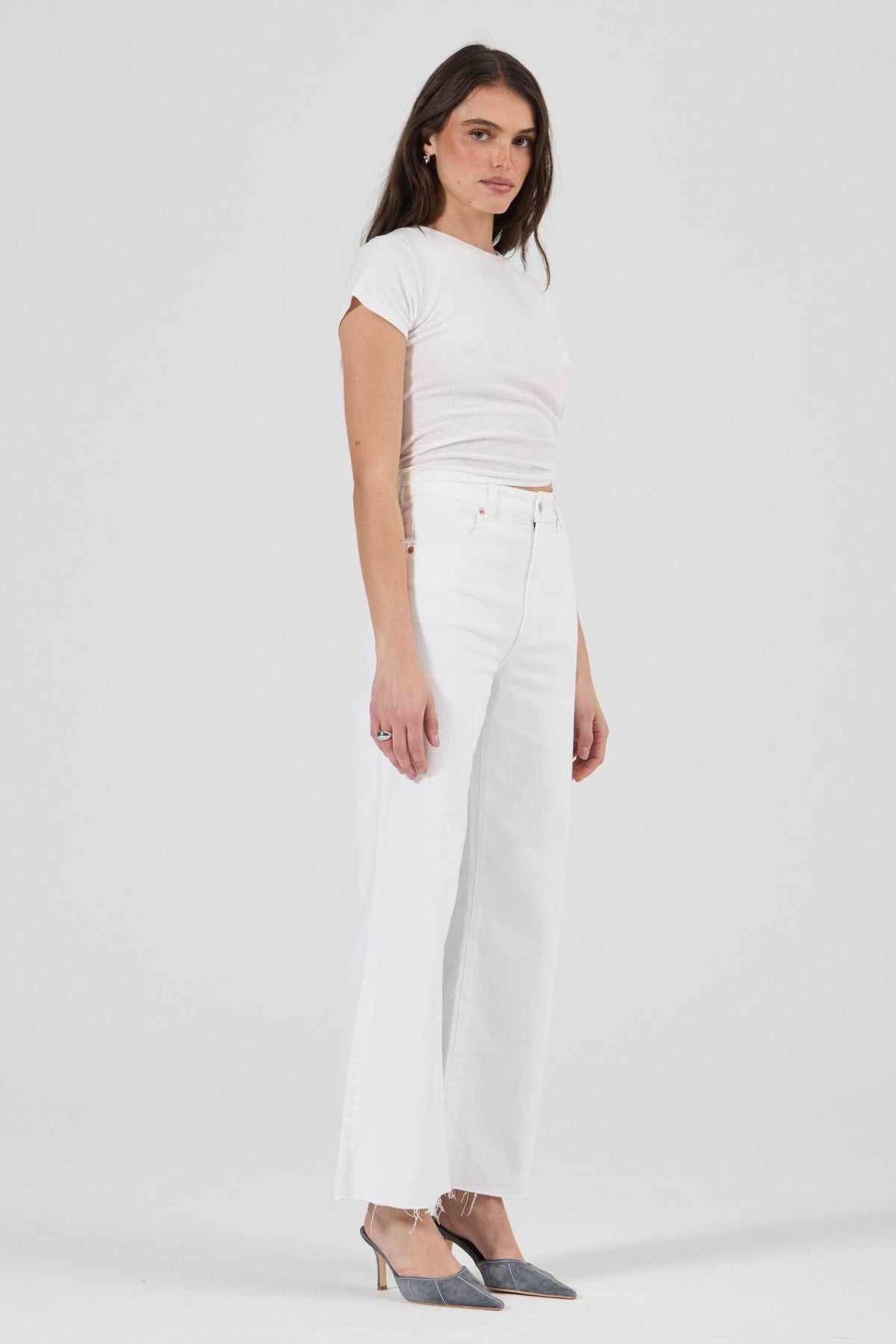 BOTTOMS Rollas Sailor Scoop Jeans - Vintage White