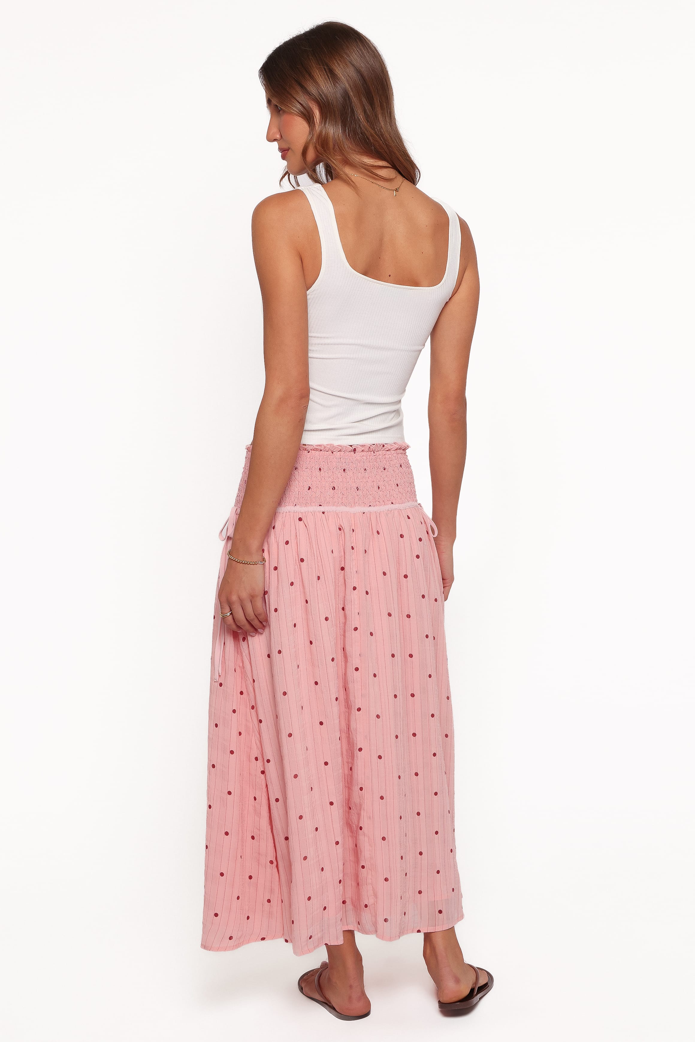 BOTTOMS Saskia Maxi Skirt - Pink Dot